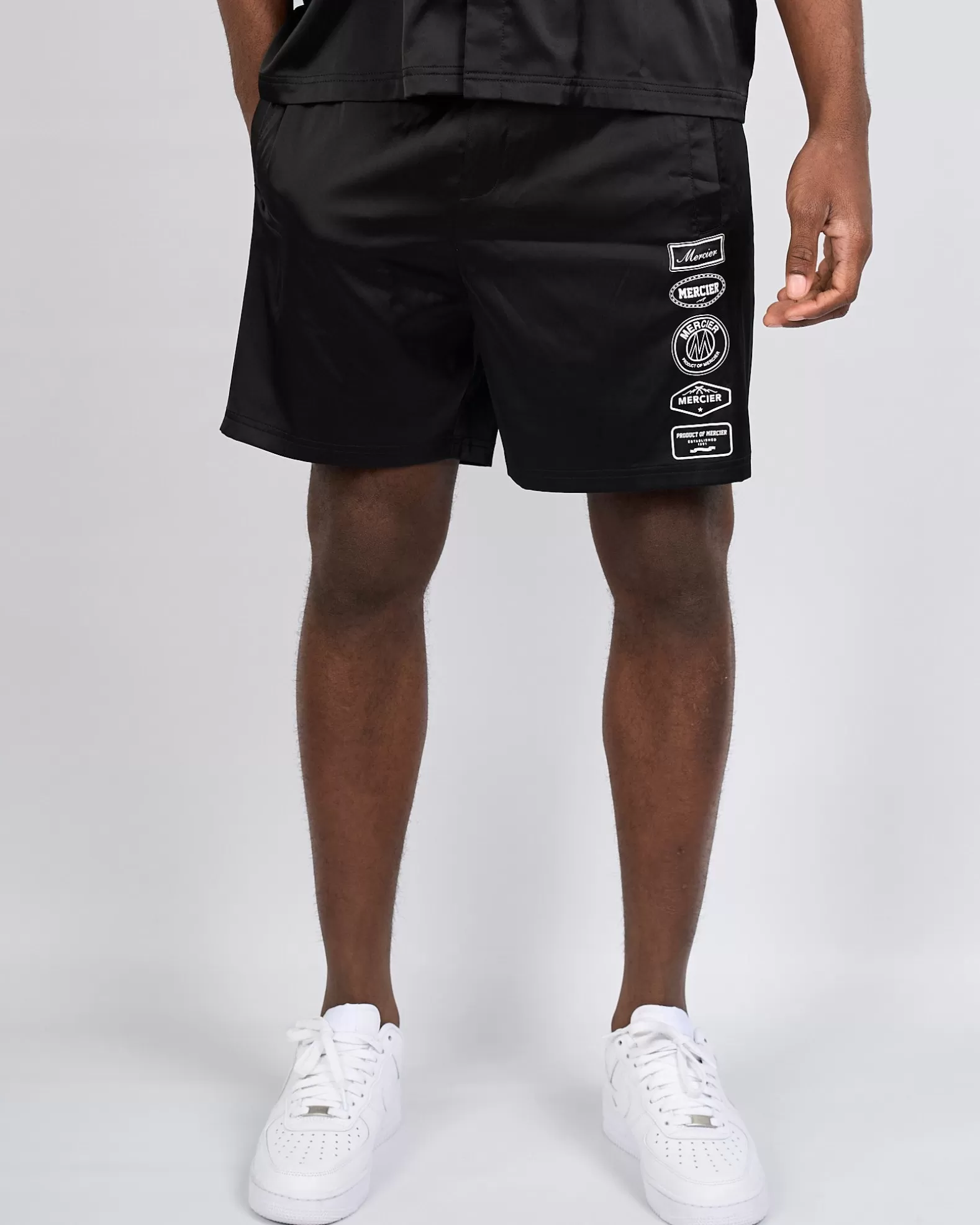 black__badge_resort_shorts_2.webp Best Sale Mercier Black 2.0 Badge Resort Shorts