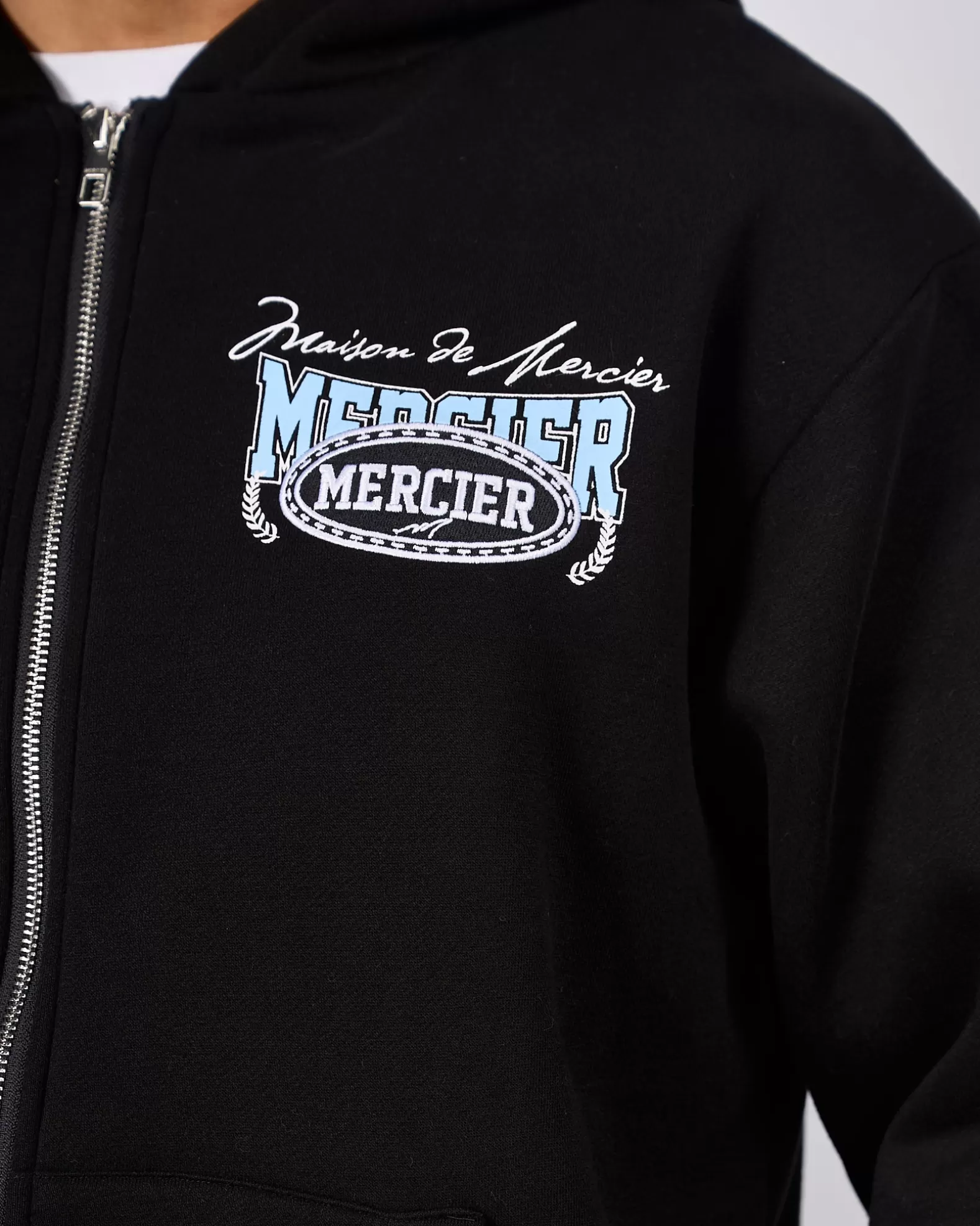 black_maison_de_mercier_zip_hood_4.webp Sale Mercier Black Maison De Zip Hood