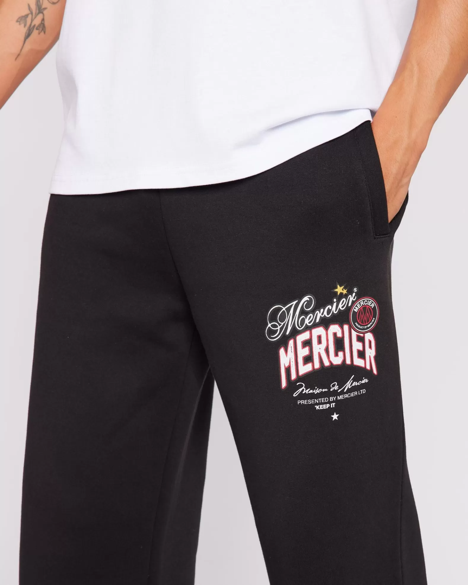 black_mercier_guerrilla_joggers_2.webp Shop Mercier Black Guerrilla Joggers