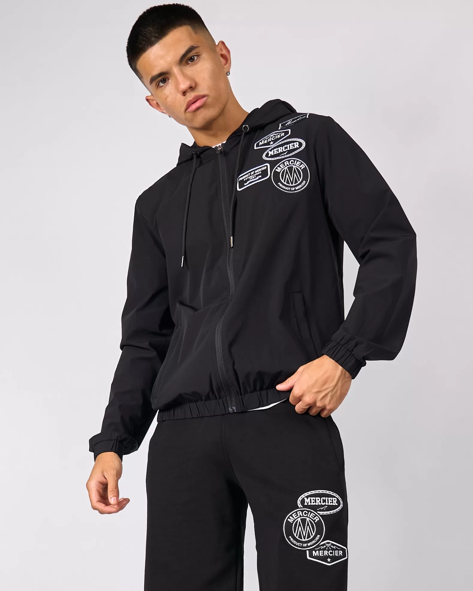 black_mercier_mono_windbreaker_3.webp Best Sale Mercier Black Mono Windbreaker