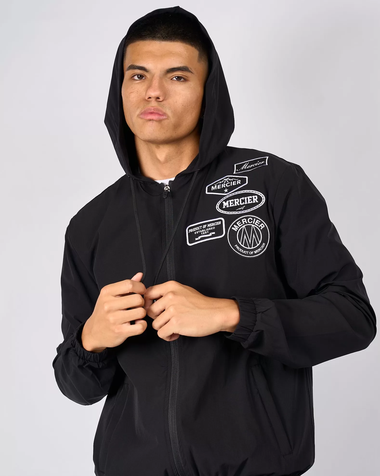 black_mercier_mono_windbreaker_4.webp Best Sale Mercier Black Mono Windbreaker