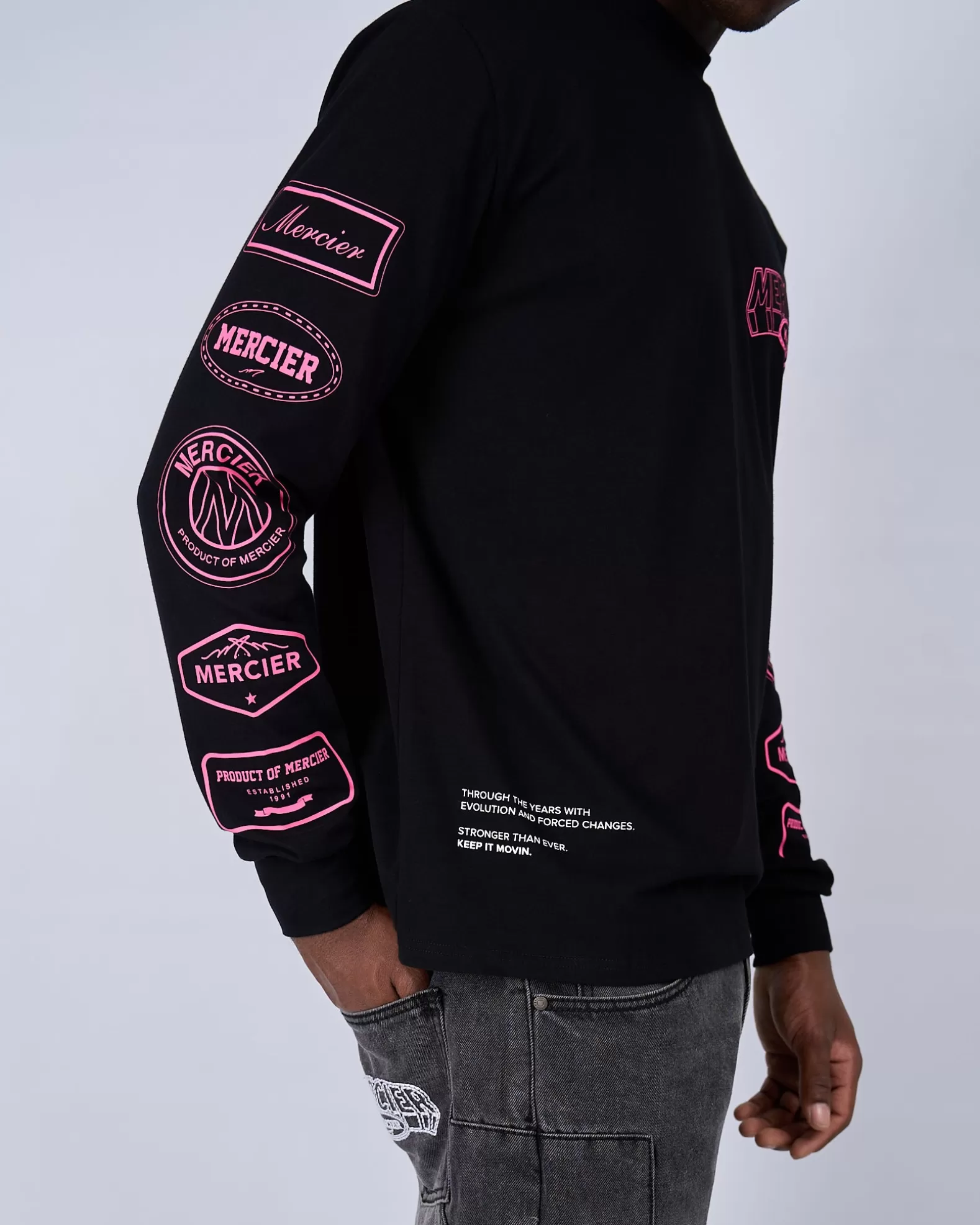 black_pink_compton_long_sleeve_tshirt_2.webp Hot Mercier Black Pink Compton Long Sleeve Tshirt