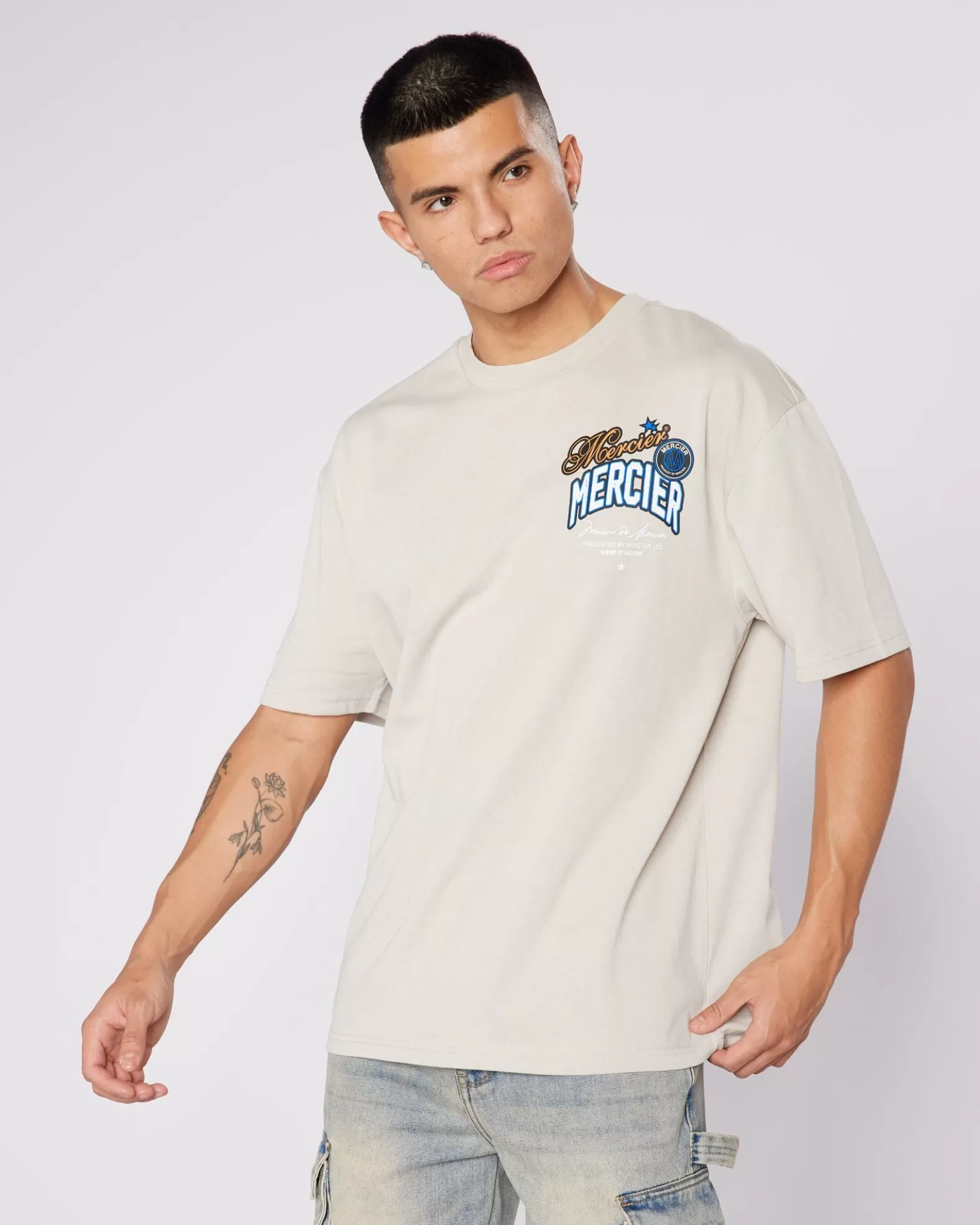 ecru_mercier_guerrilla_tshirt_2.webp Best Mercier Ecru Guerrilla Tshirt