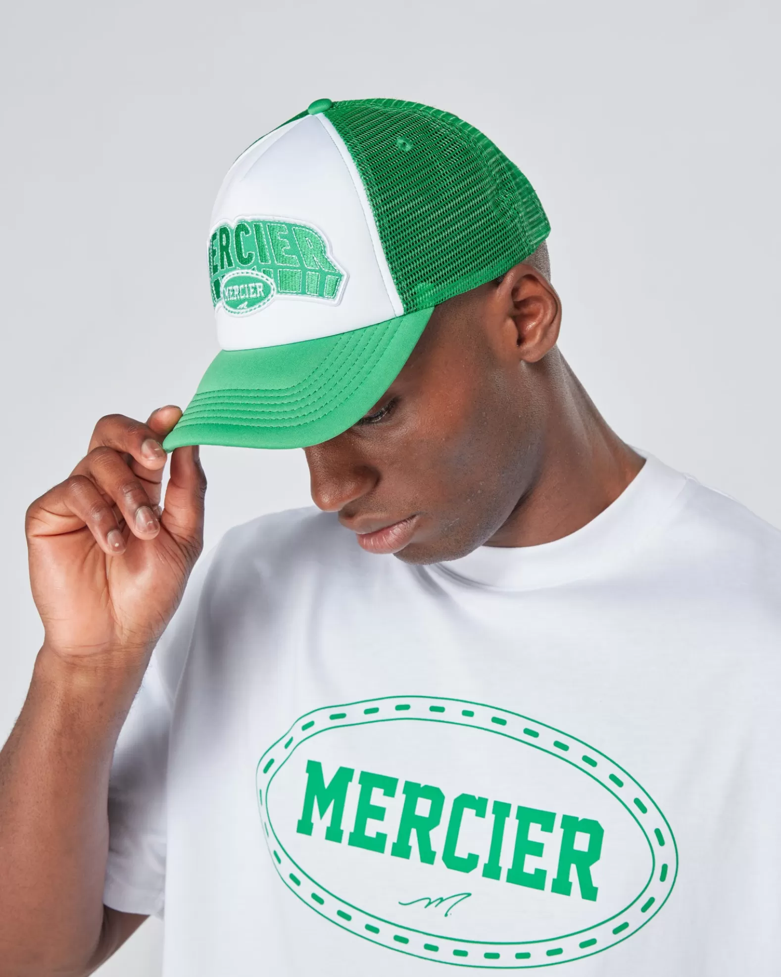green_white_court_foam_trucker_2.webp Flash Sale Mercier Green White Court Foam Trucker