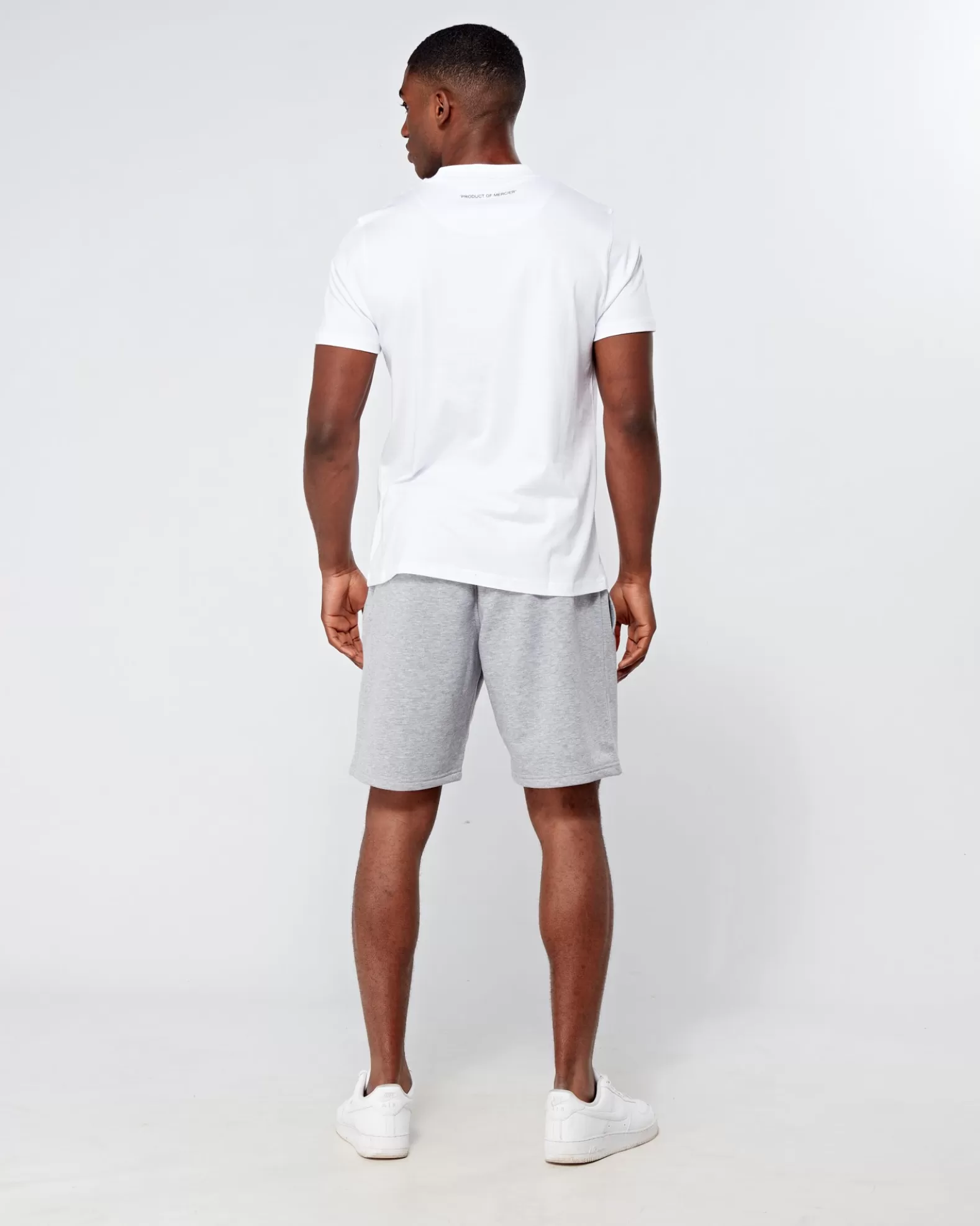 grey_marl_og_mercier_badge_shorts_2.webp Flash Sale Mercier Grey Marl OG Badge Shorts