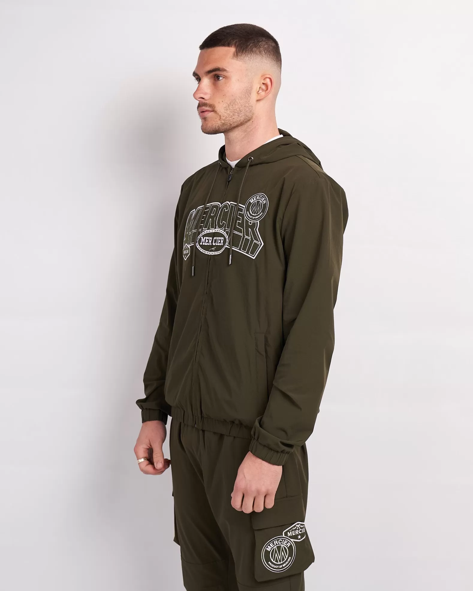 khaki_white_court_windbreaker_3.webp Fashion Mercier Khaki White Court Windbreaker