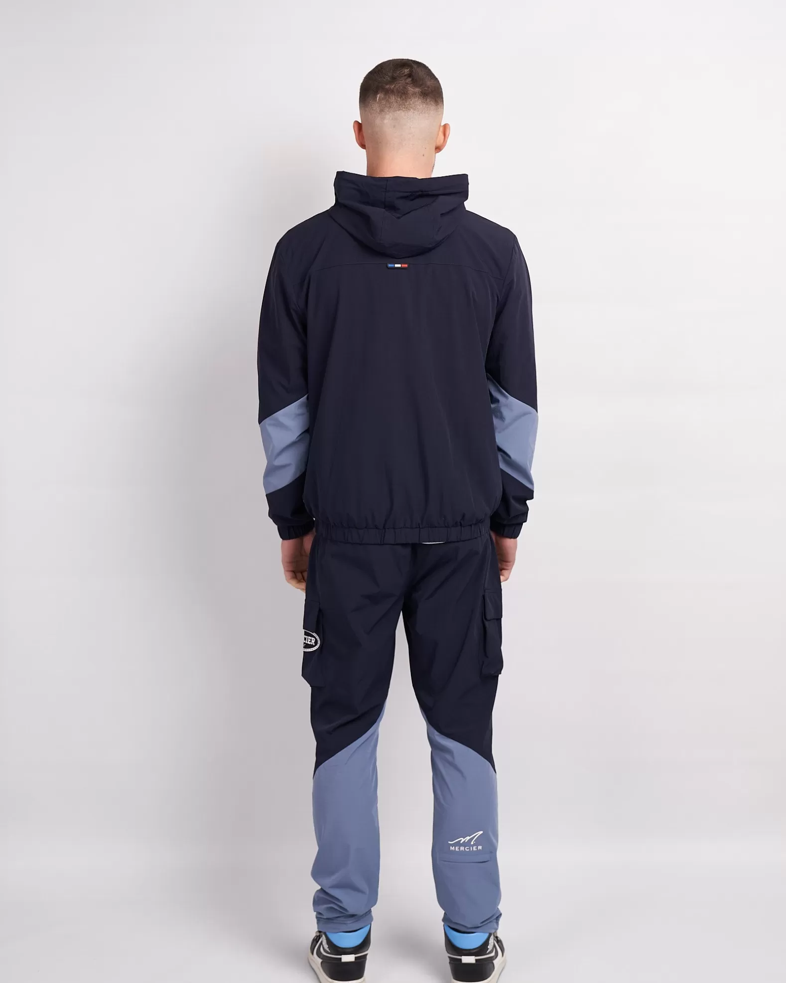 navy_placid_blue_mono_badge_panelled_windbreaker_3.webp Cheap Mercier Navy Placid Blue Mono Badge Panelled Windbreaker