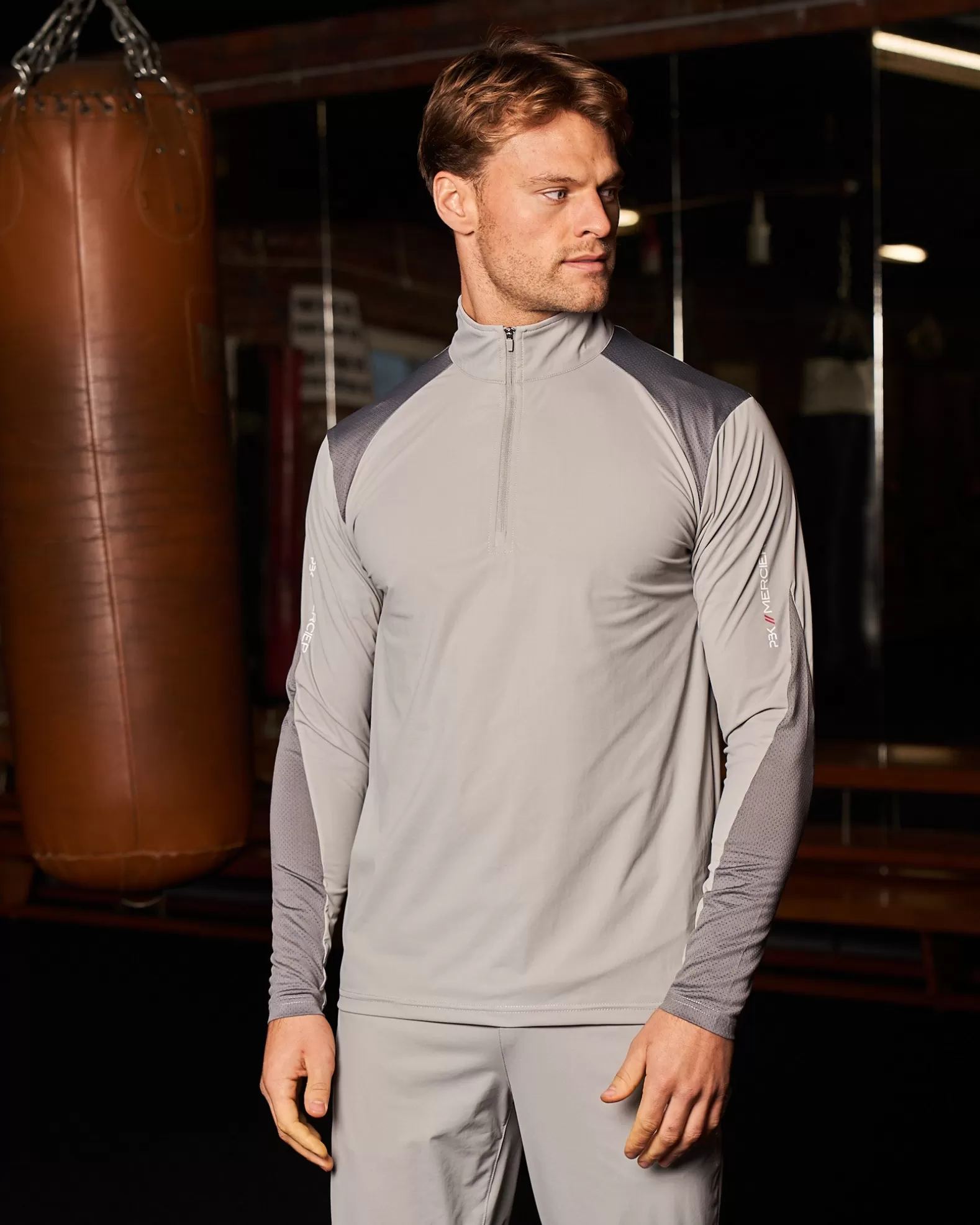 pbkmercier_performance__long_sleeve_grey_3.webp Store Mercier PBK// Performance 1/4 Long sleeve Grey