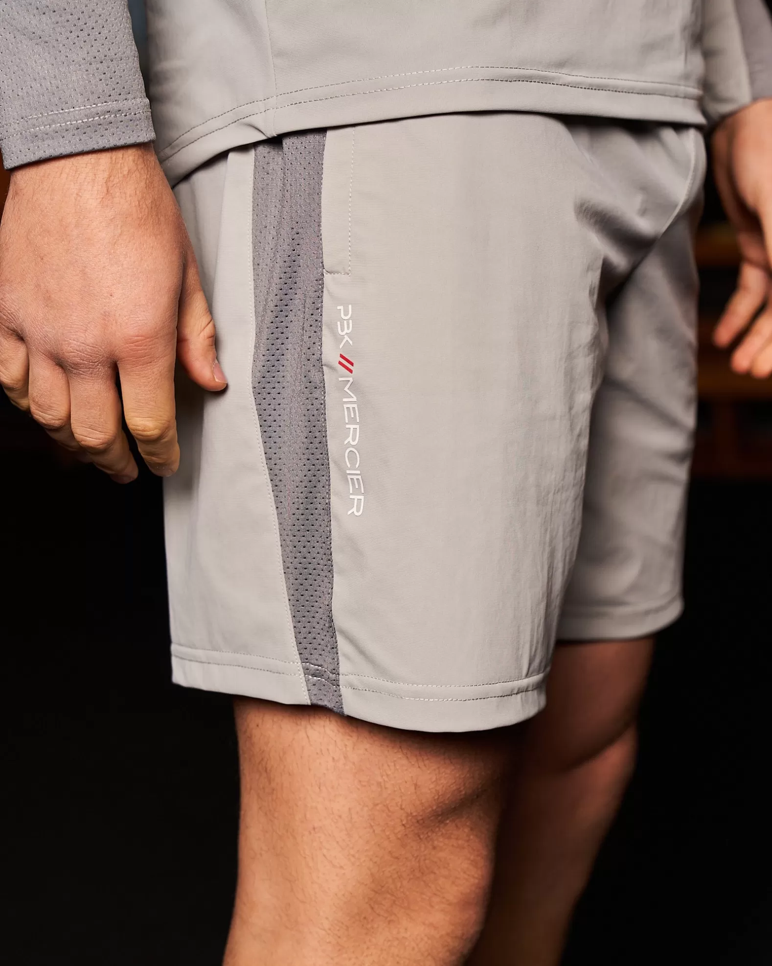 pbkmercier_performance_shorts_grey_2.webp Shop Mercier PBK// Performance Shorts Grey