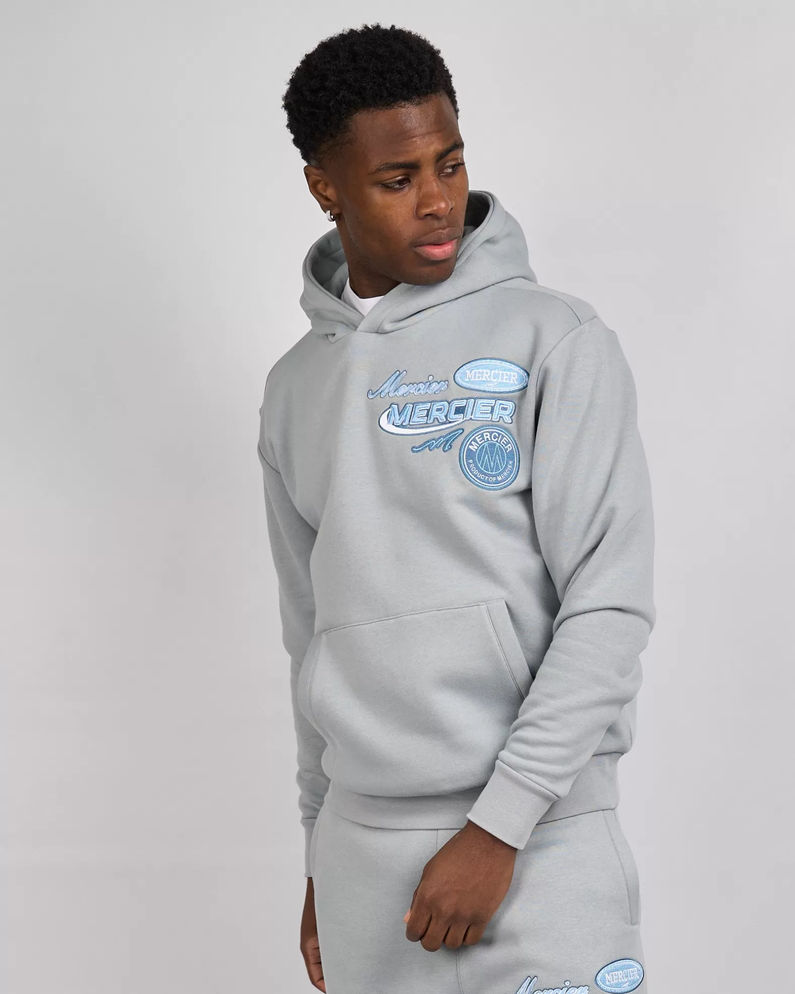 smoke_blue_mercier_racer_hoodie_3.webp Shop Mercier Smoke Blue Racer Hoodie