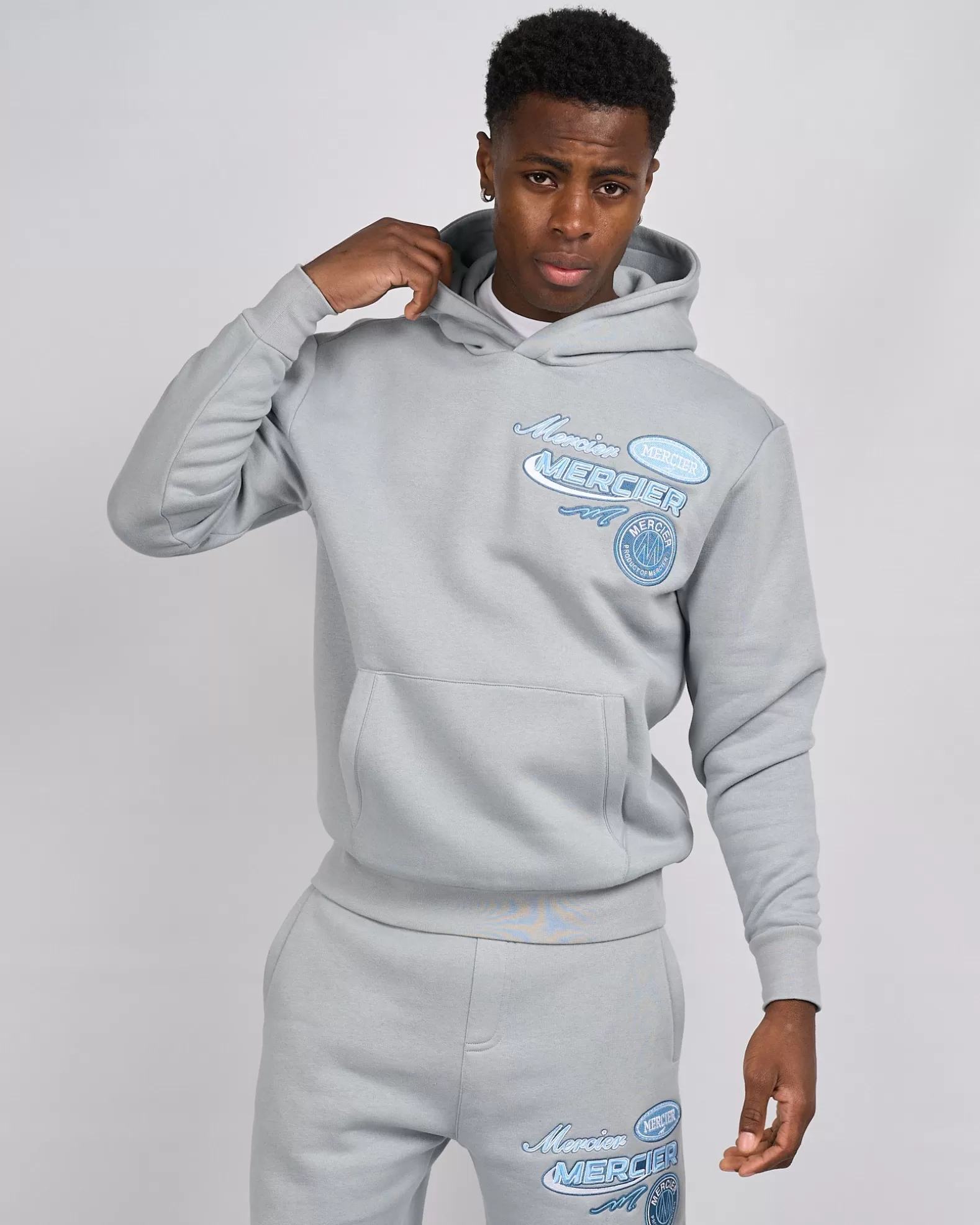 smoke_blue_mercier_racer_hoodie_4.webp Shop Mercier Smoke Blue Racer Hoodie