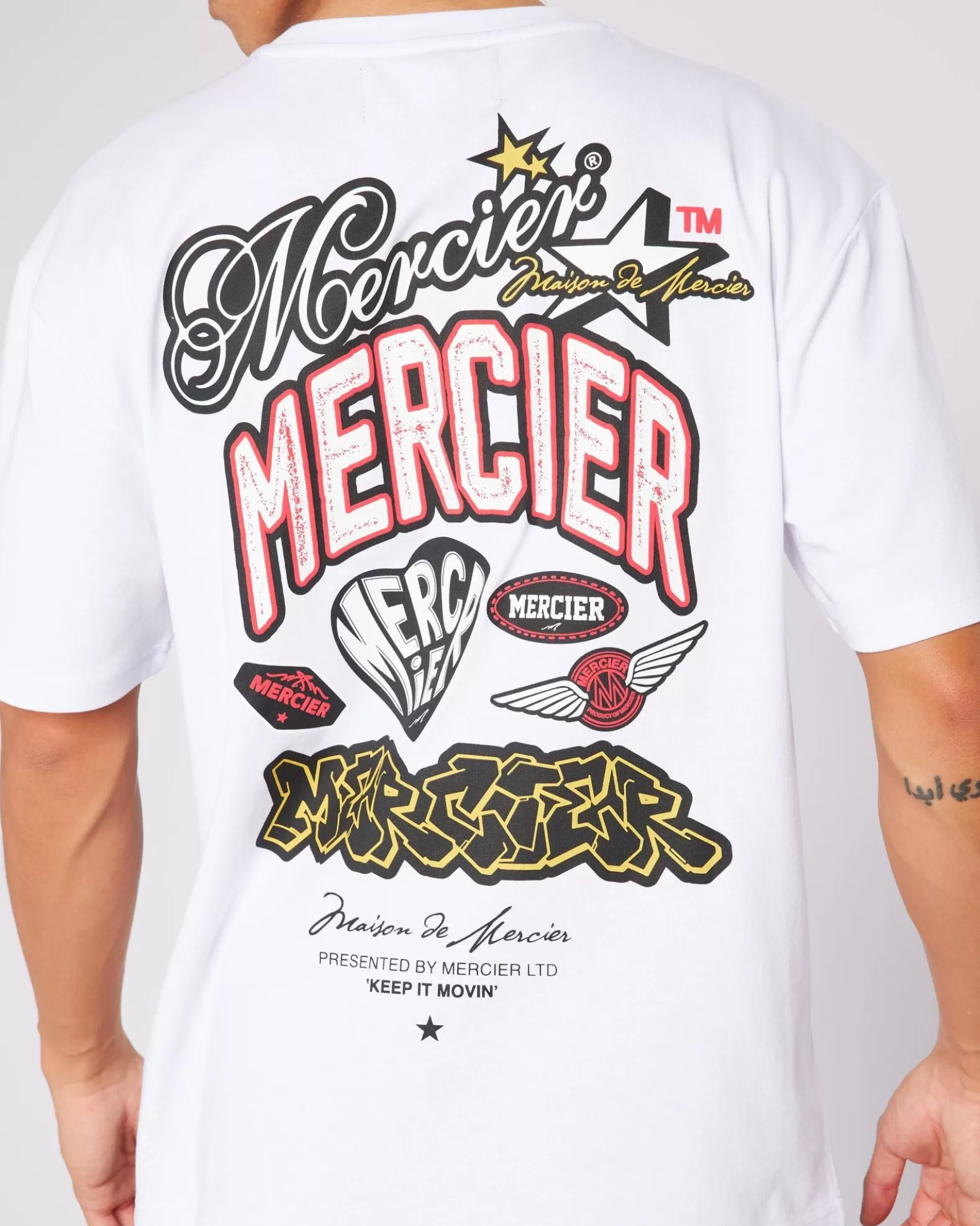 white_mercier_guerrilla_tshirt_3.webp Shop Mercier White Guerrilla Tshirt