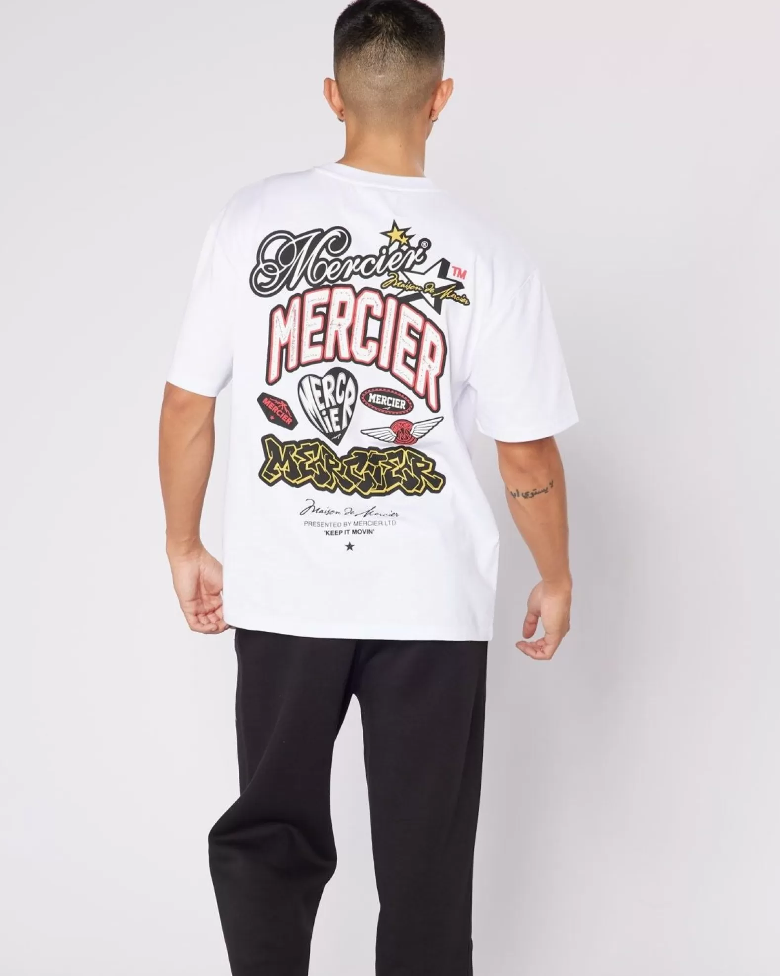 white_mercier_guerrilla_tshirt_4.webp Shop Mercier White Guerrilla Tshirt