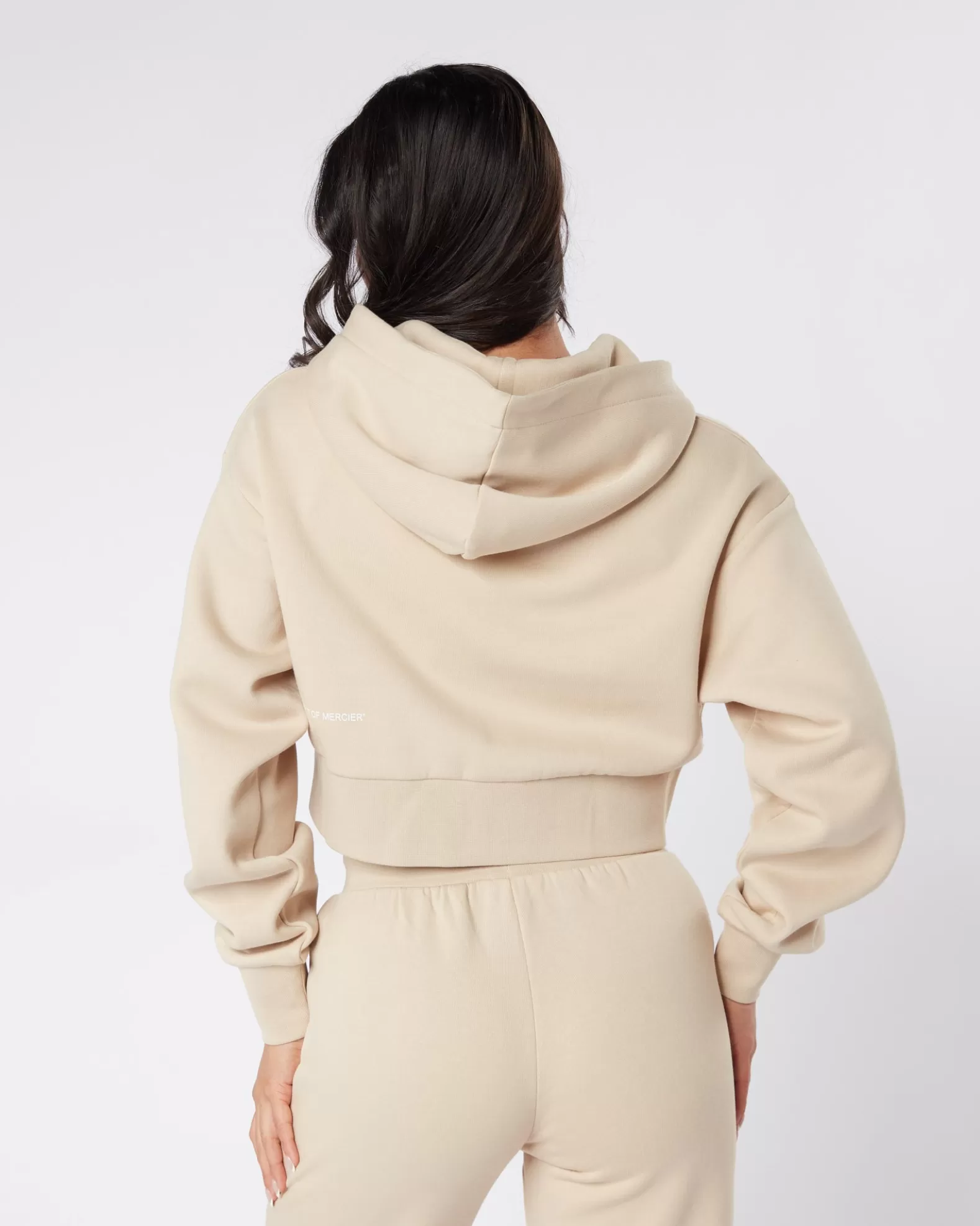 womens_almond_og_badge_cropped_zip_up_4.webp Discount Mercier Womens Almond OG Badge Cropped Zip Up