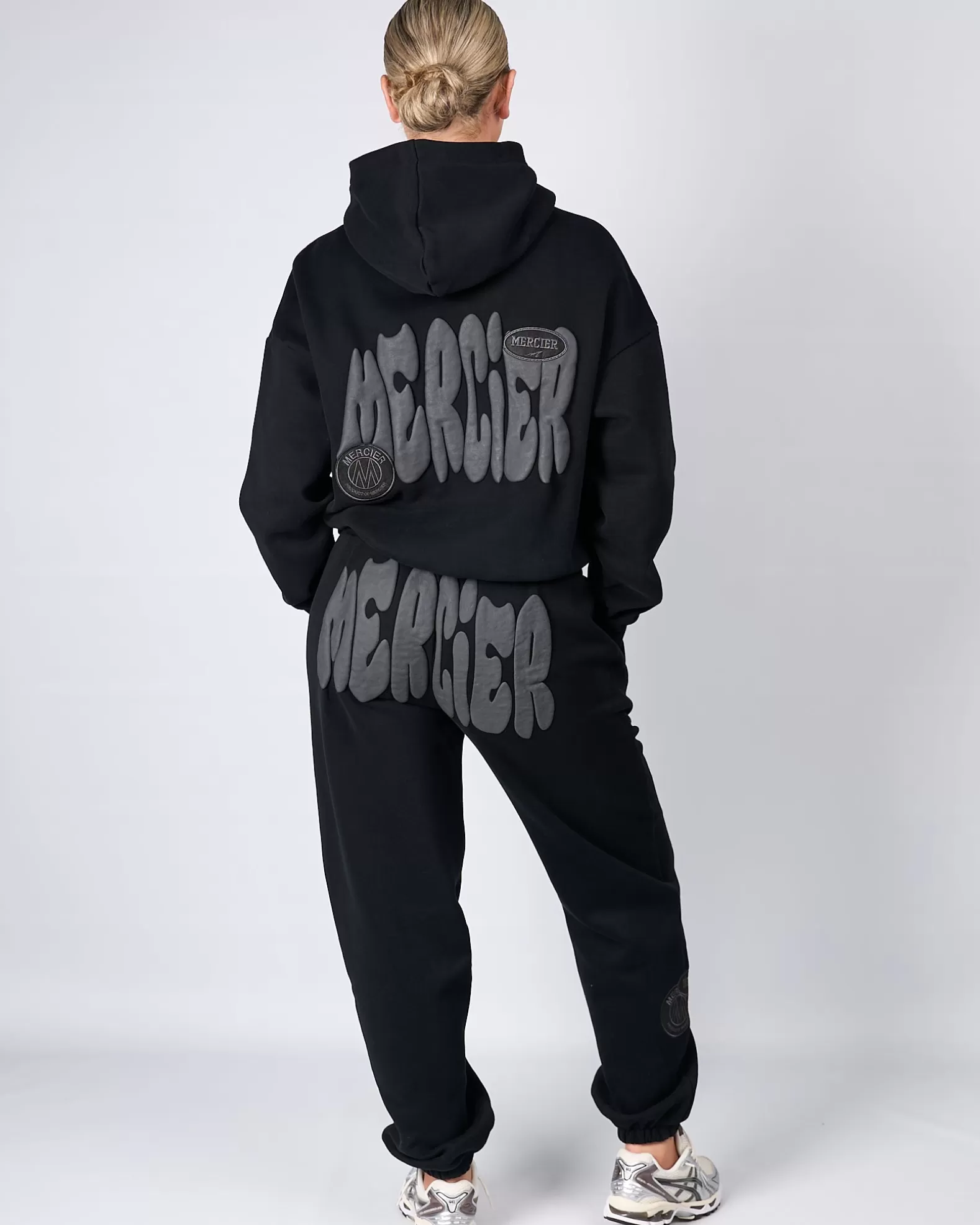 womens_black_charcoal_bubble_hoodie_2.webp Store Mercier Womens Black Charcoal Bubble Hoodie