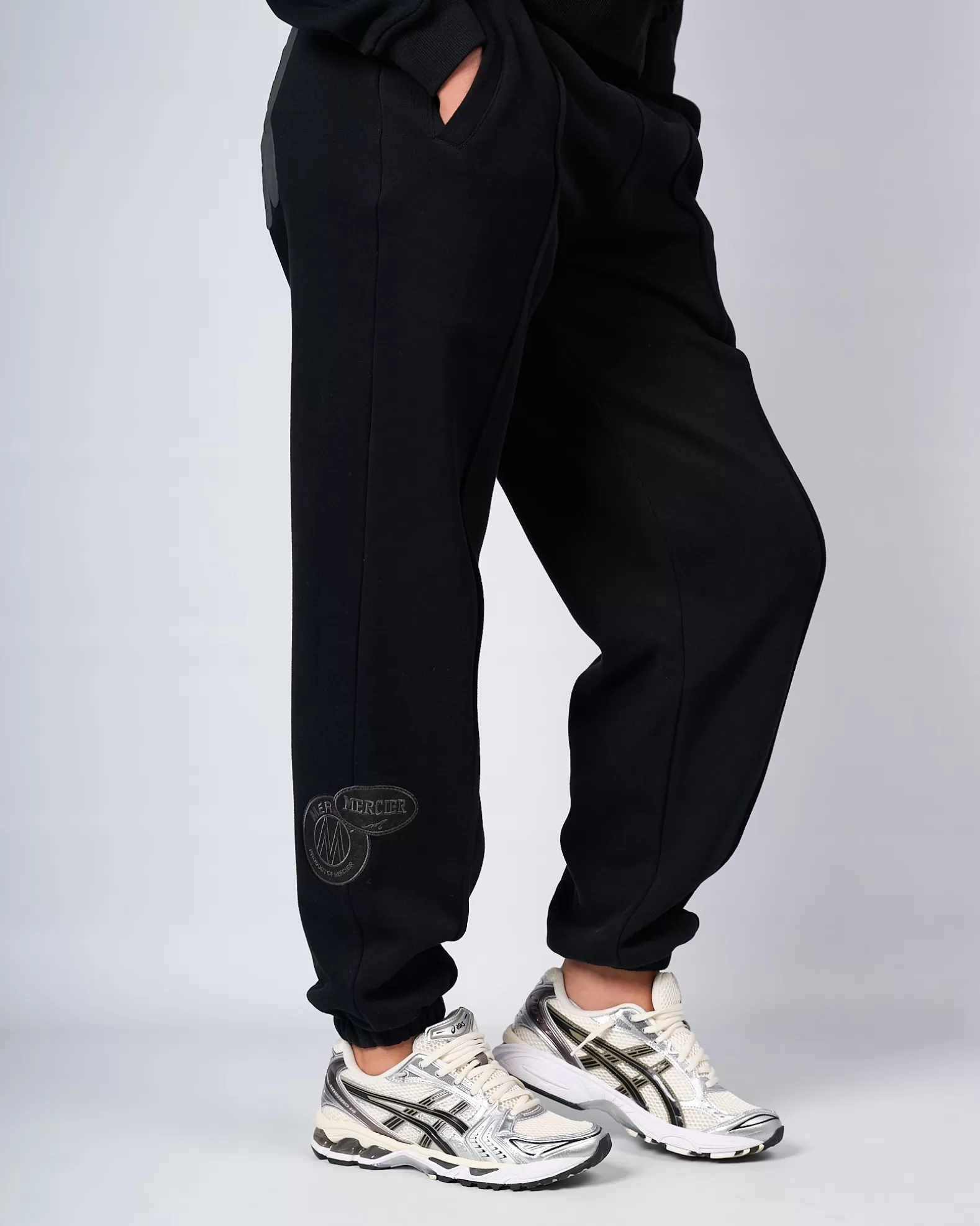 womens_black_charcoal_bubble_jogger_3.webp Hot Mercier Womens Black Charcoal Bubble Jogger