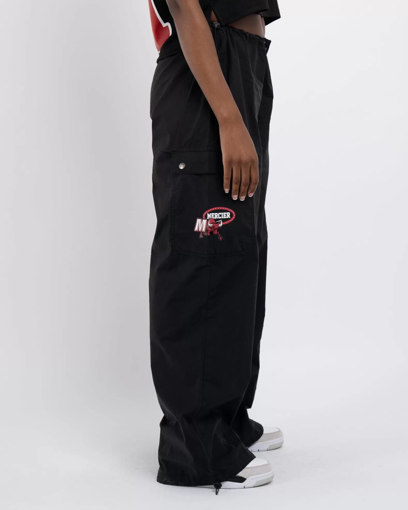 womens_black_crawford_parachute_cargos_2.webp Clearance Mercier Womens Black Crawford Parachute Cargos