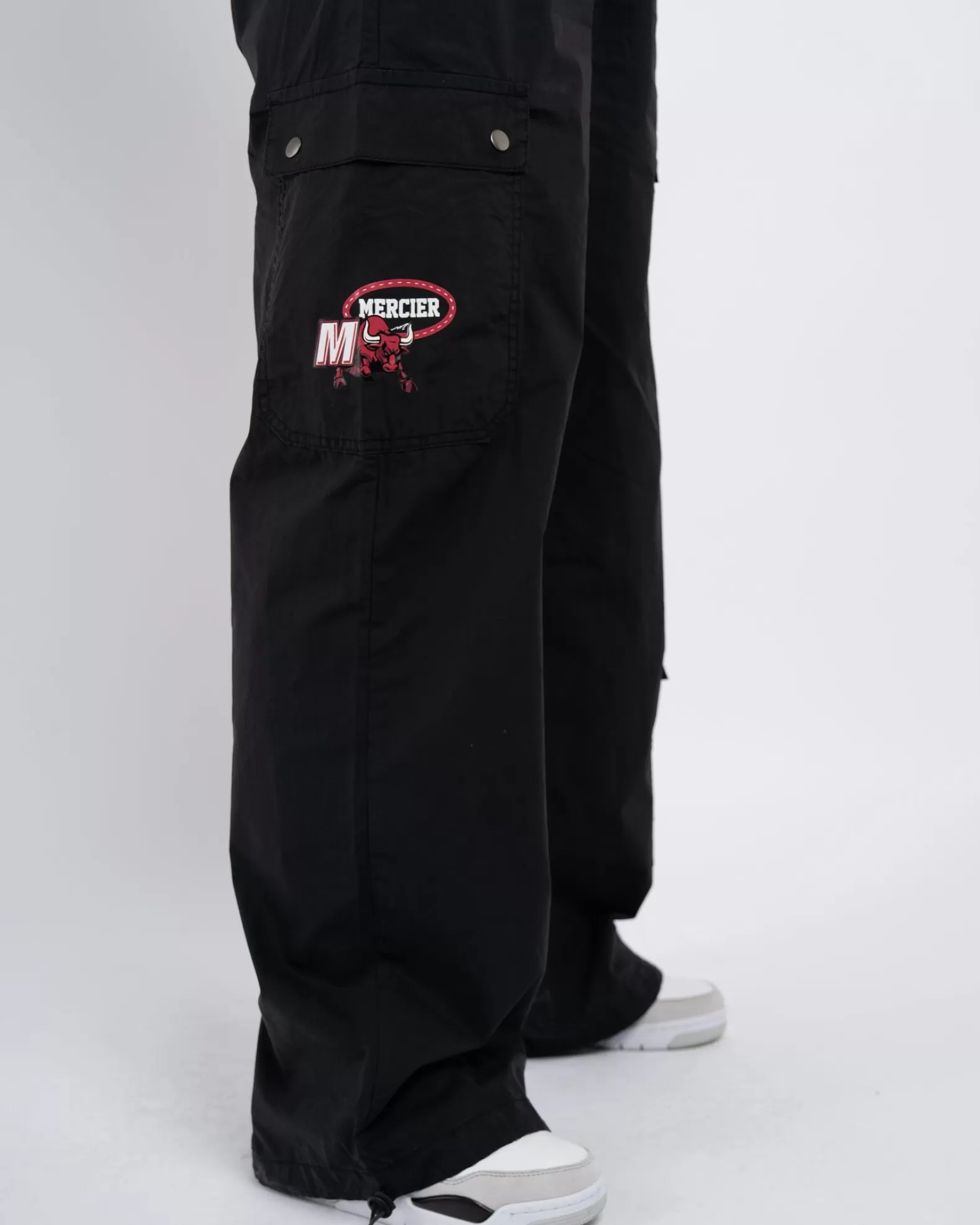 womens_black_crawford_parachute_cargos_6.webp Clearance Mercier Womens Black Crawford Parachute Cargos