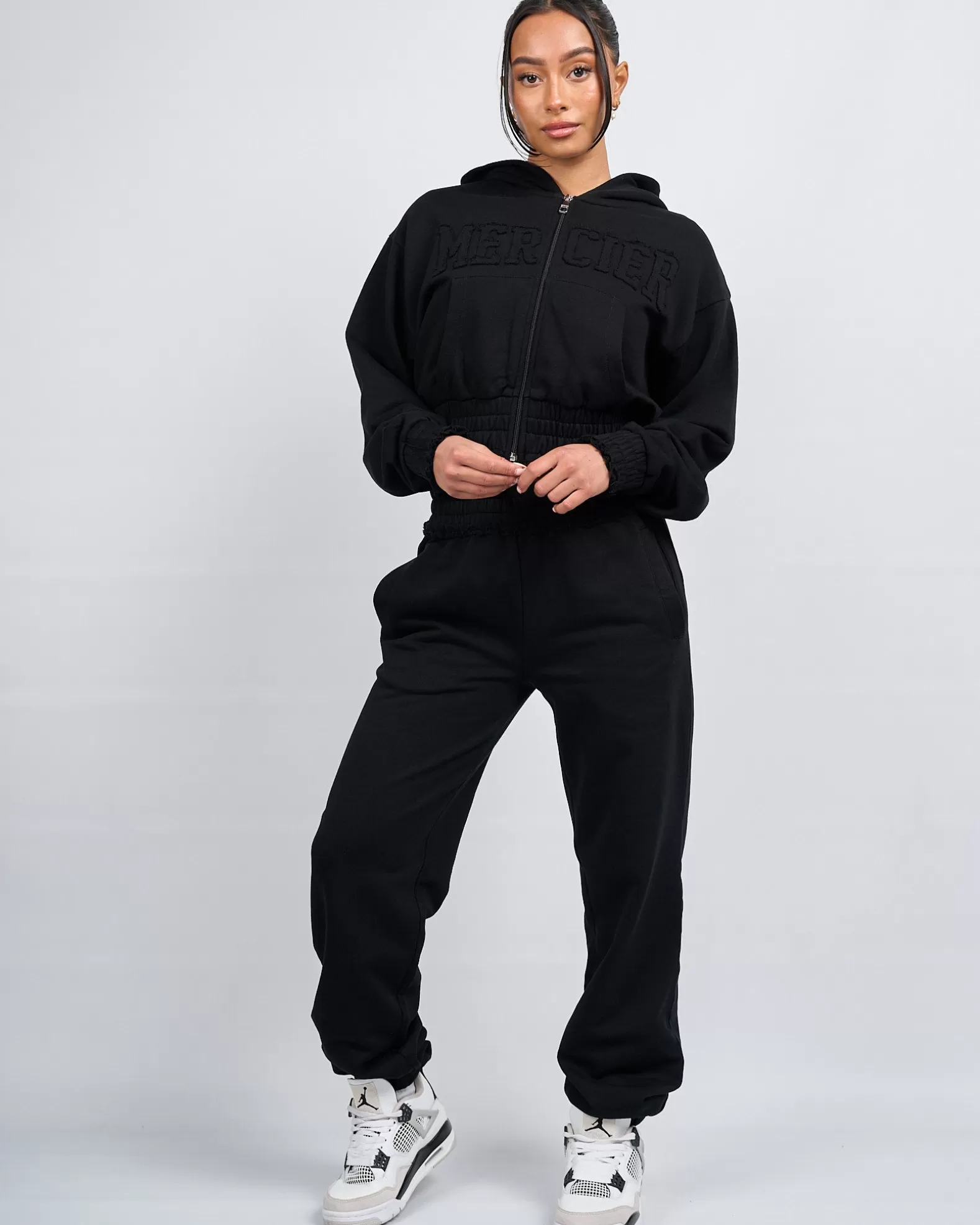 womens_black_distressed_joggers_2.webp Hot Mercier Womens Black Distressed Joggers