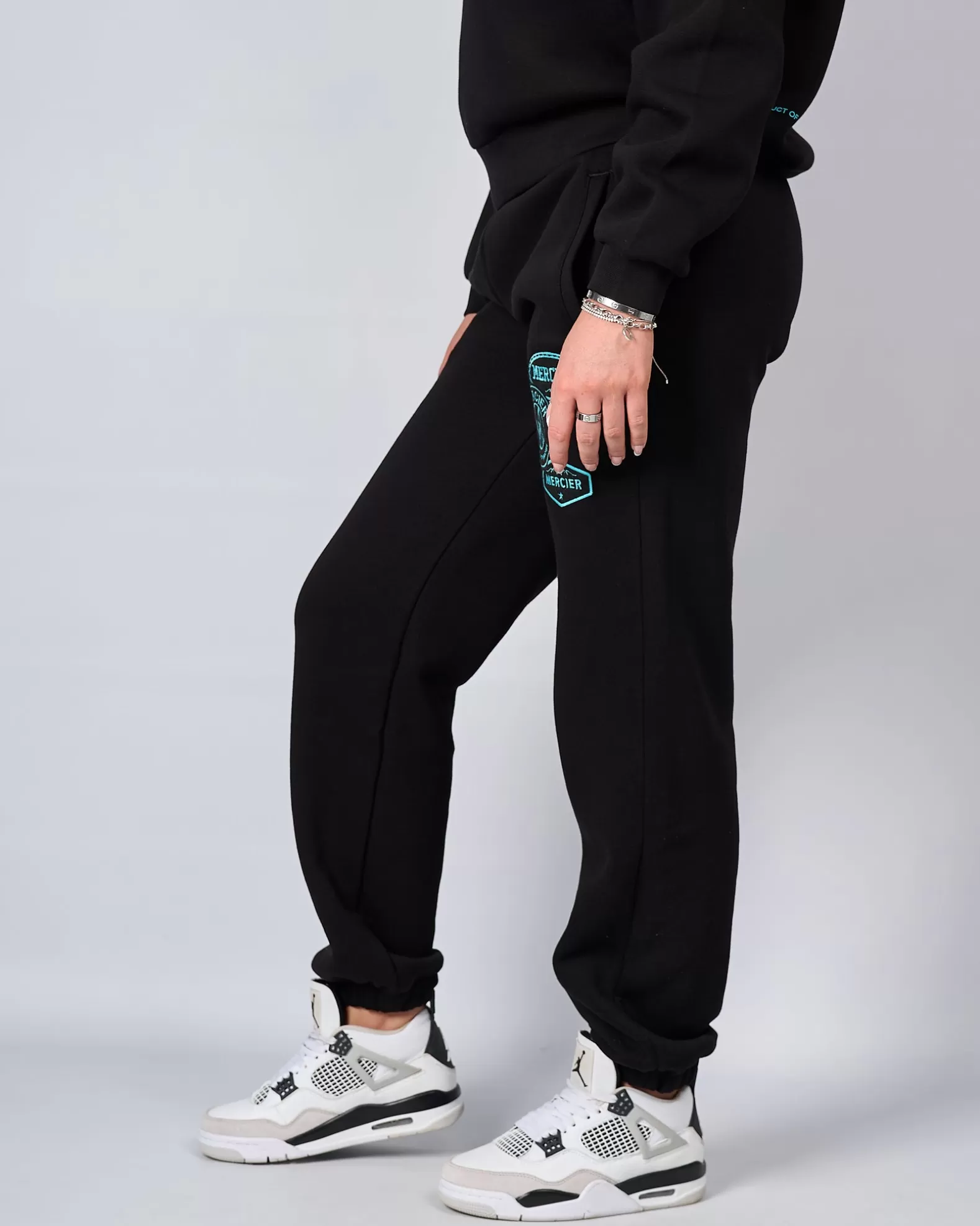 womens_black_tiffany_og_badge_joggers_3.webp Flash Sale Mercier Womens Black Tiffany OG Badge Joggers