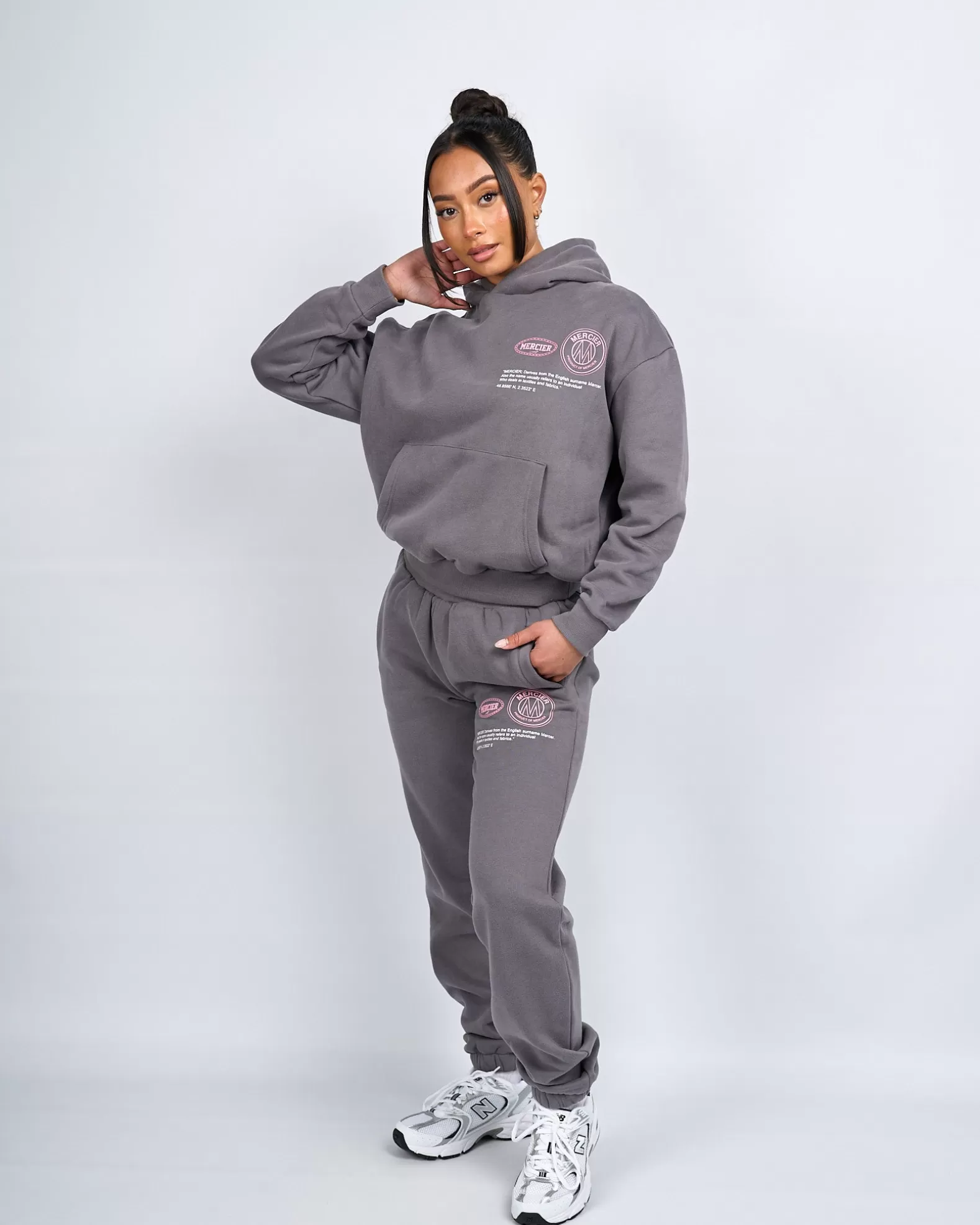 womens_charcoal_caruso_hoodie_2.webp Clearance Mercier Womens Charcoal Caruso Hoodie