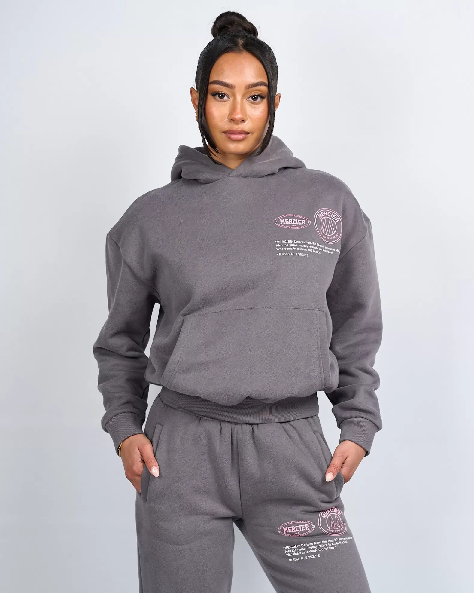 womens_charcoal_caruso_hoodie_3.webp Clearance Mercier Womens Charcoal Caruso Hoodie