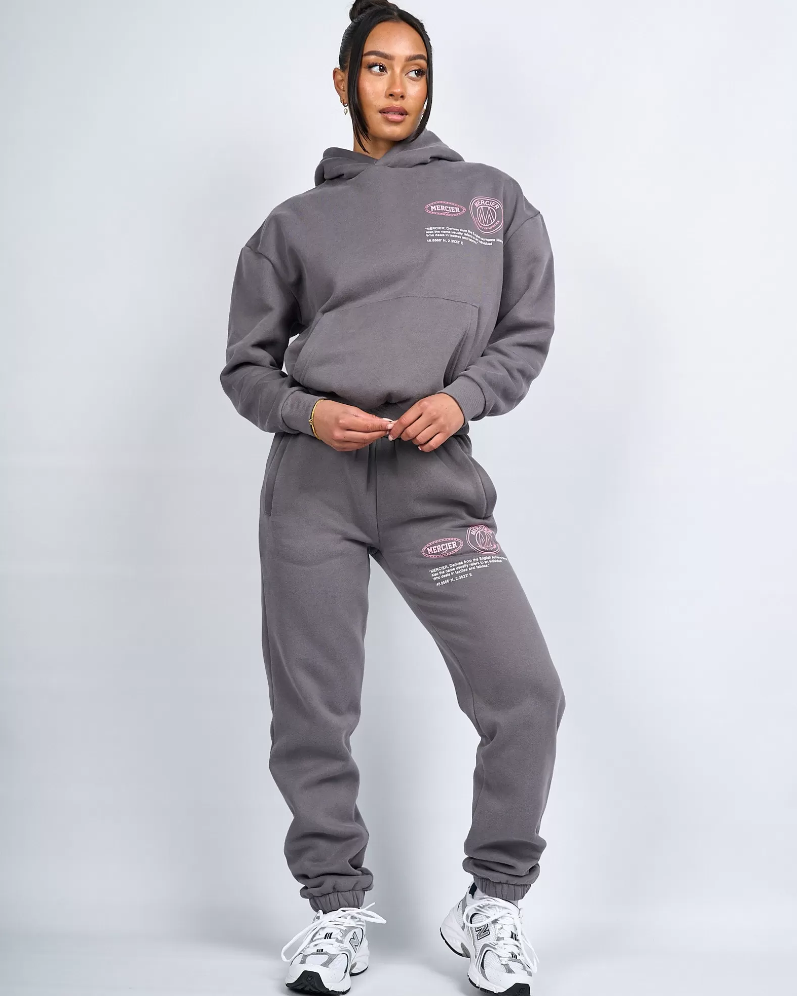 womens_charcoal_caruso_hoodie_4.webp Clearance Mercier Womens Charcoal Caruso Hoodie
