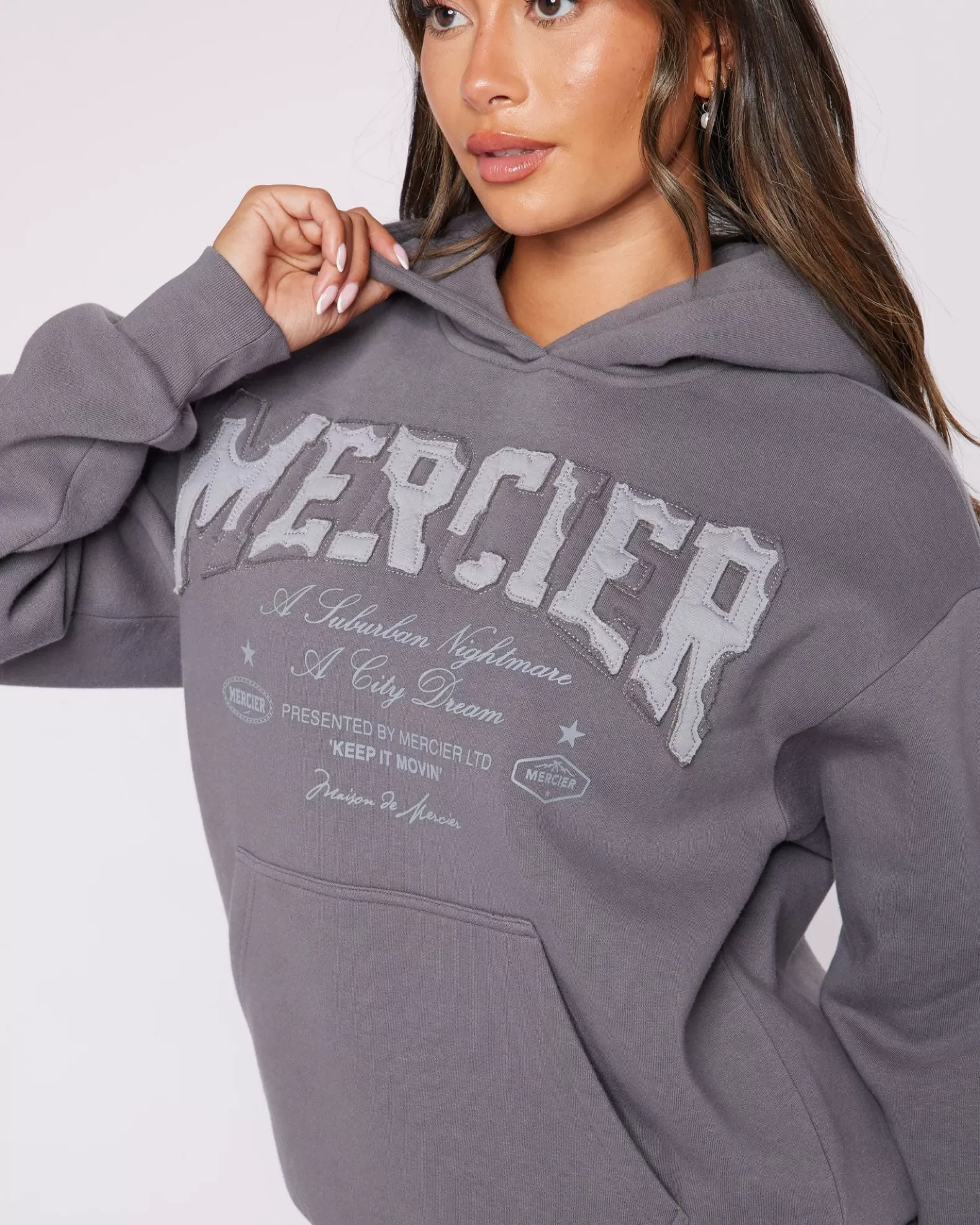 womens_charcoal_grey_city_dreams_hoodie_3.webp Cheap Mercier Womens Charcoal Grey City Dreams Hoodie
