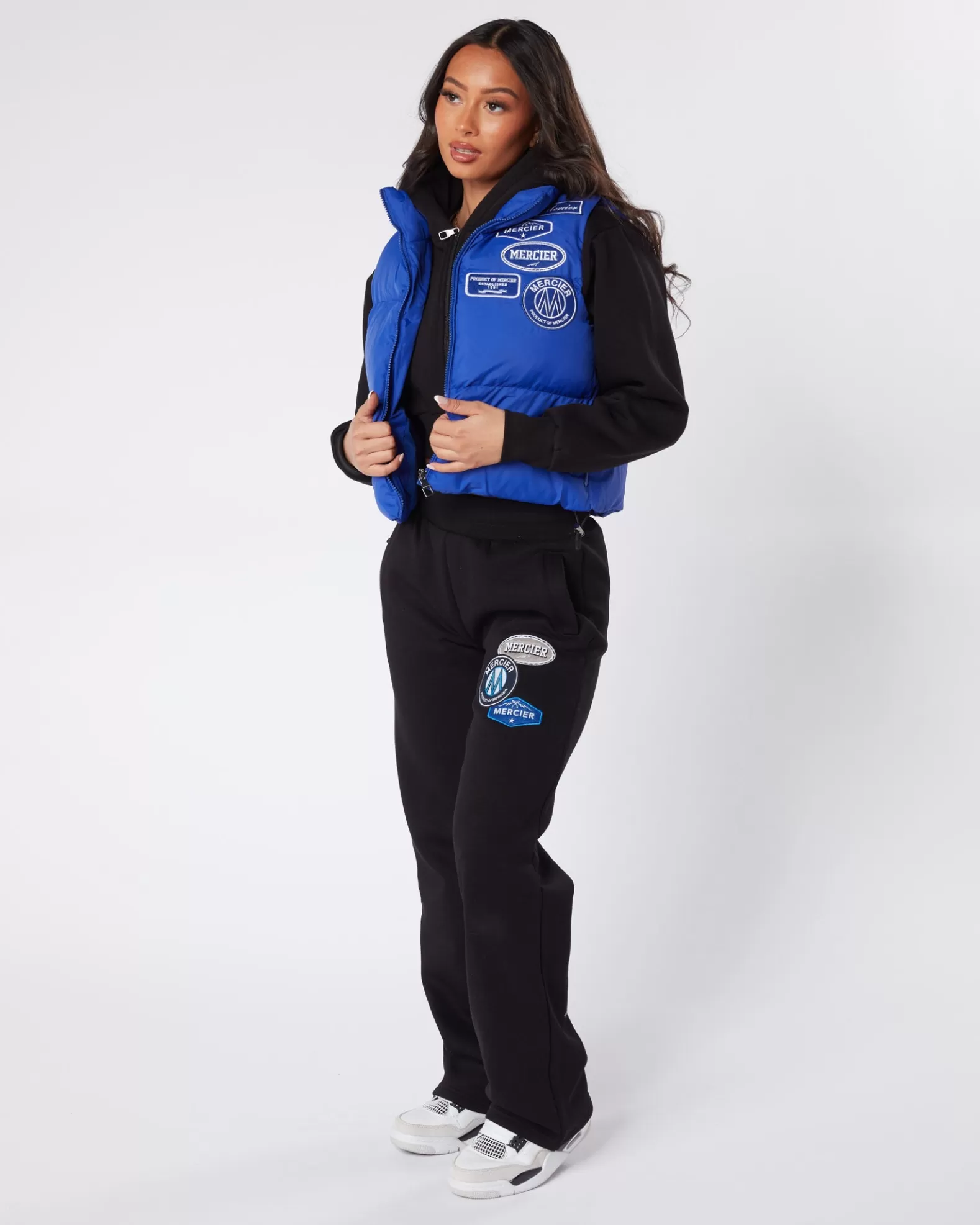womens_cobalt_tonal_badge_gilet_4.webp Sale Mercier Womens Cobalt Tonal Badge Gilet