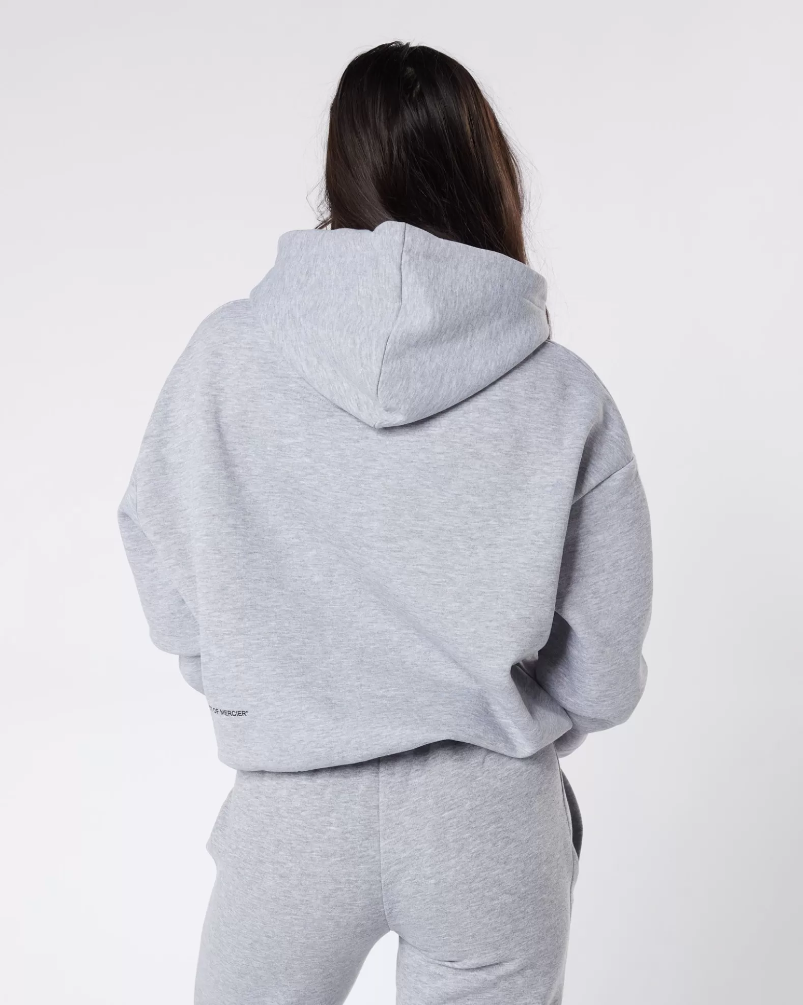 womens_grey_marl_mercier_original_badge_hoodie_3.webp Cheap Mercier Womens Grey Marl Original Badge Hoodie