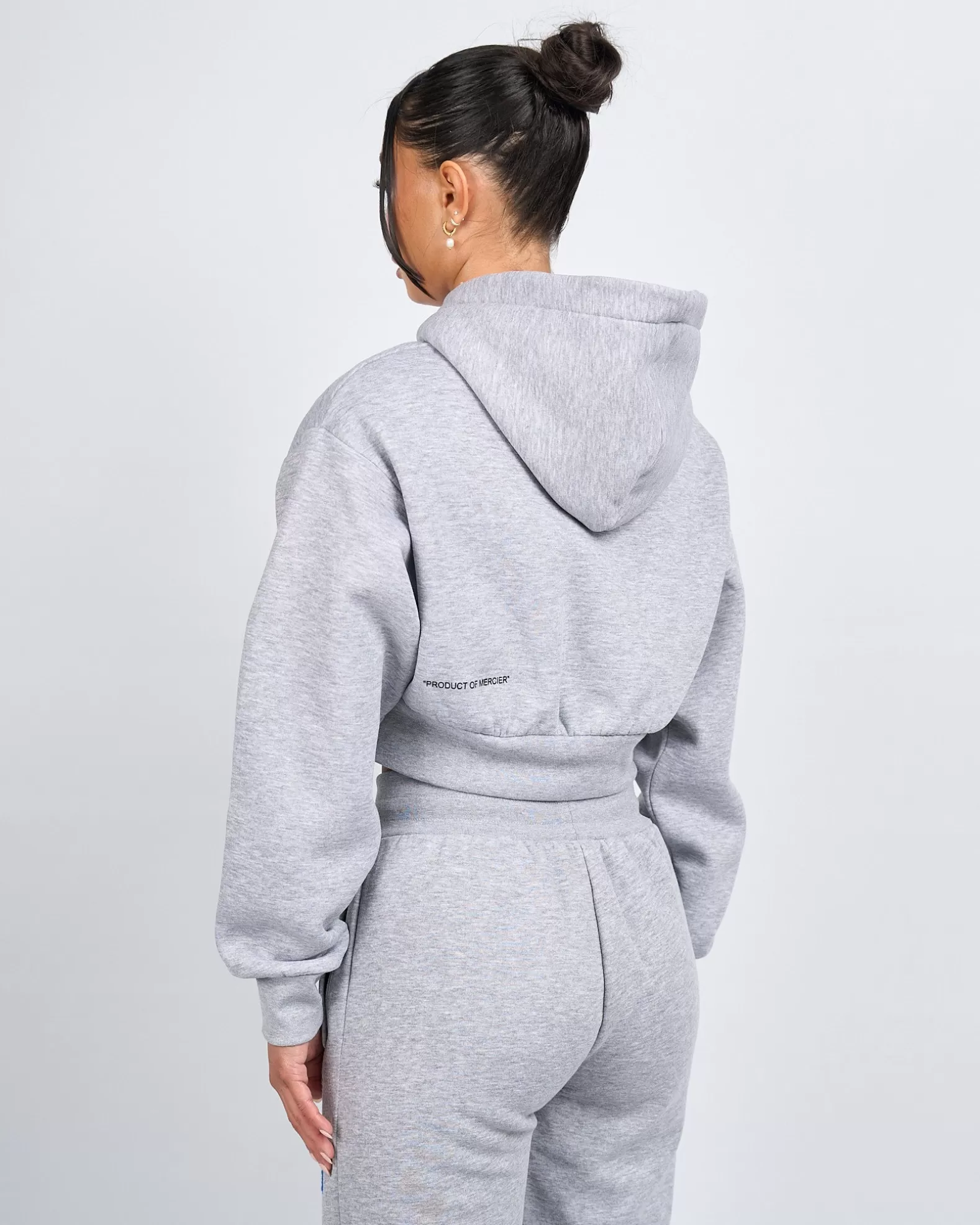 womens_grey_marl_og_badge_crop_zip_hoodie_2.webp Fashion Mercier Women's Grey Marl OG Badge Crop Zip Hoodie