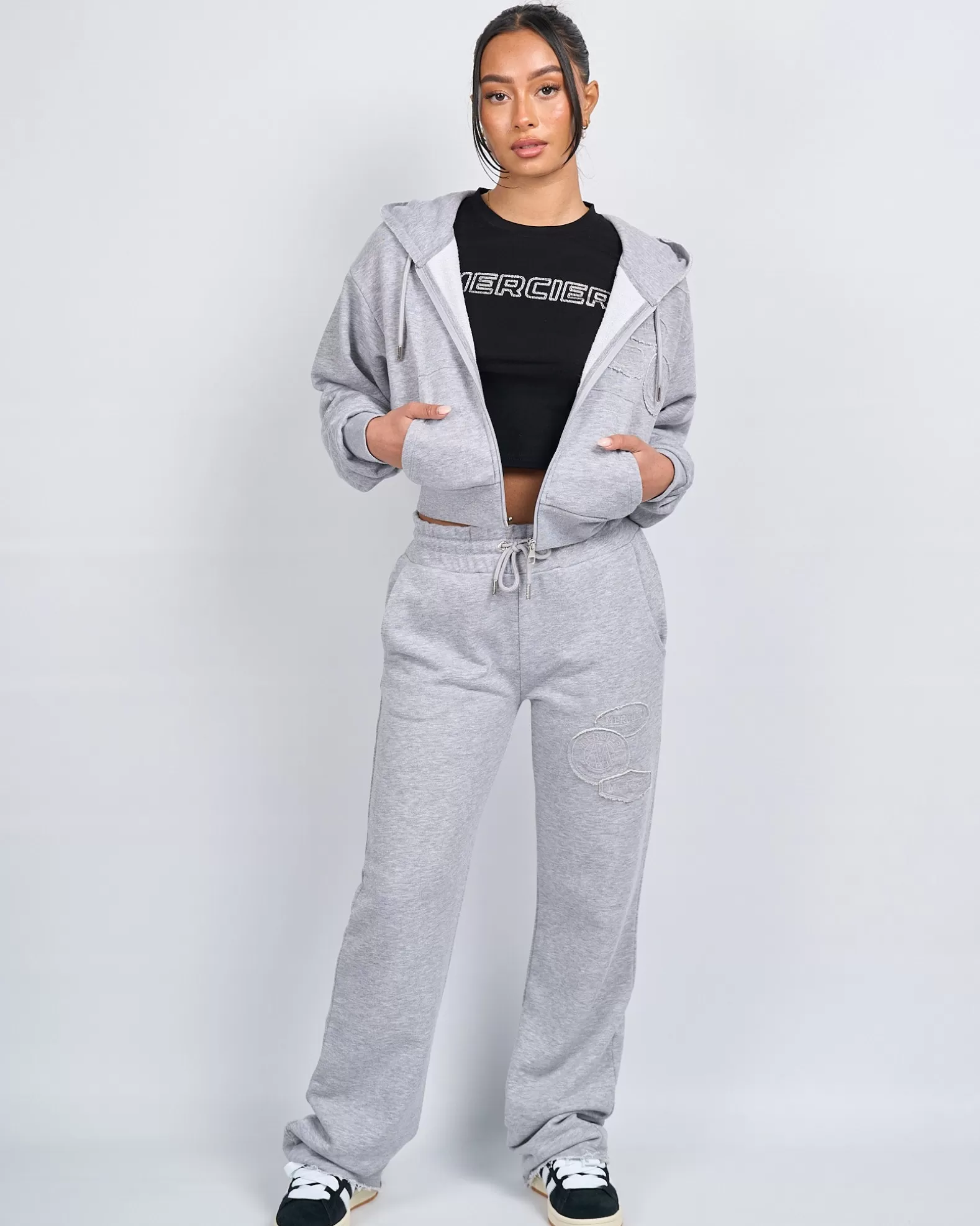 womens_grey_marl_og_badge_raw_cropped_hoodie_4.webp Cheap Mercier Womens Grey Marl OG Badge Raw Cropped Hoodie