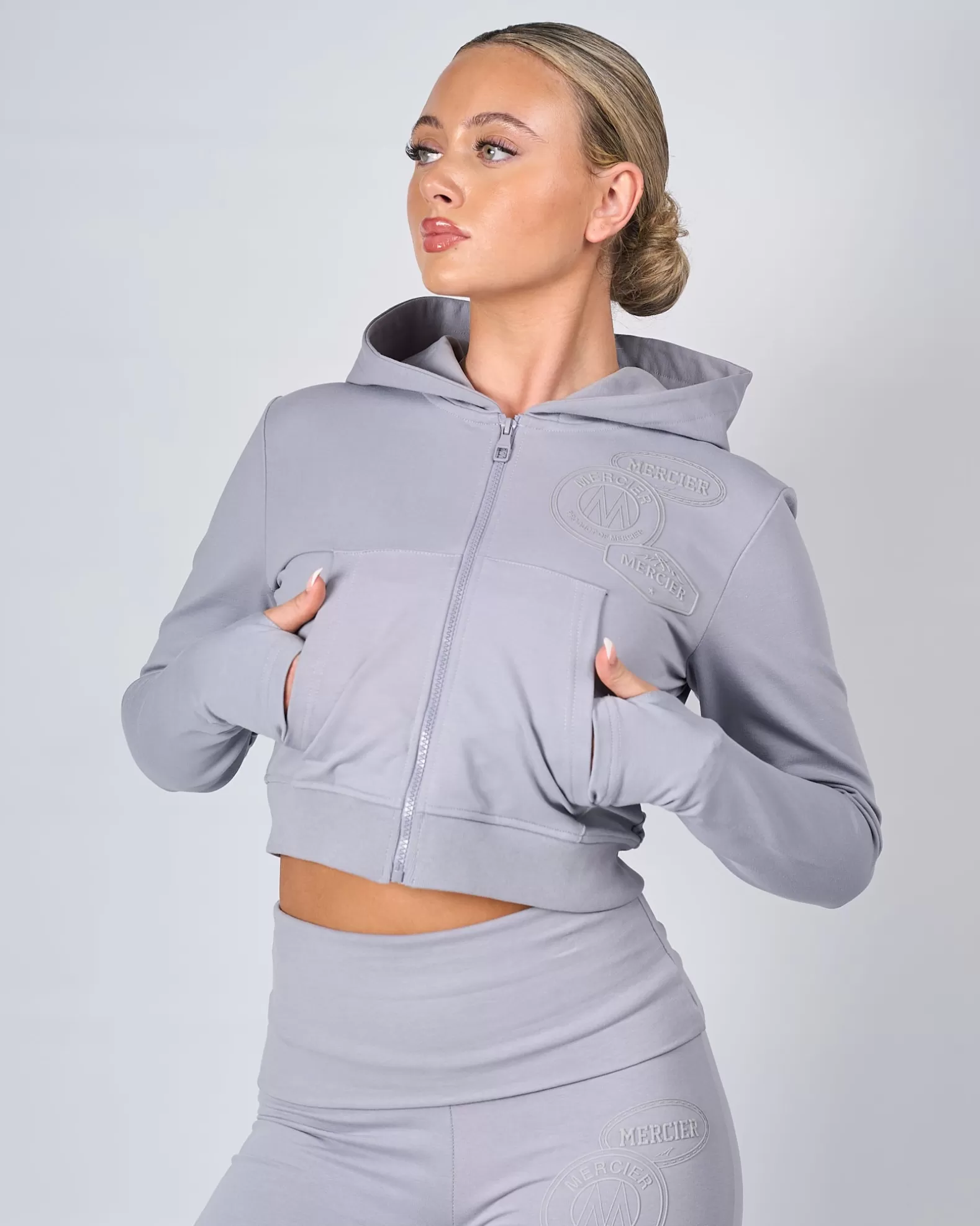 womens_grey_og_yoga_zip_up_2.webp Clearance Mercier Womens Grey OG Yoga Zip Up