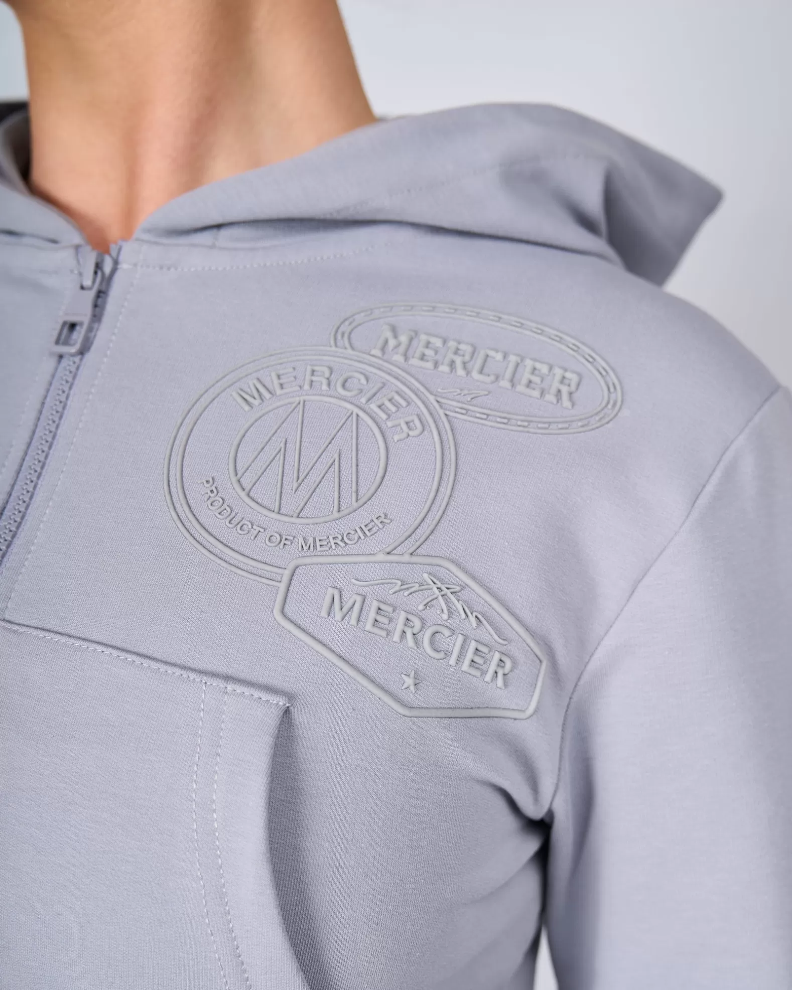 womens_grey_og_yoga_zip_up_4.webp Clearance Mercier Womens Grey OG Yoga Zip Up