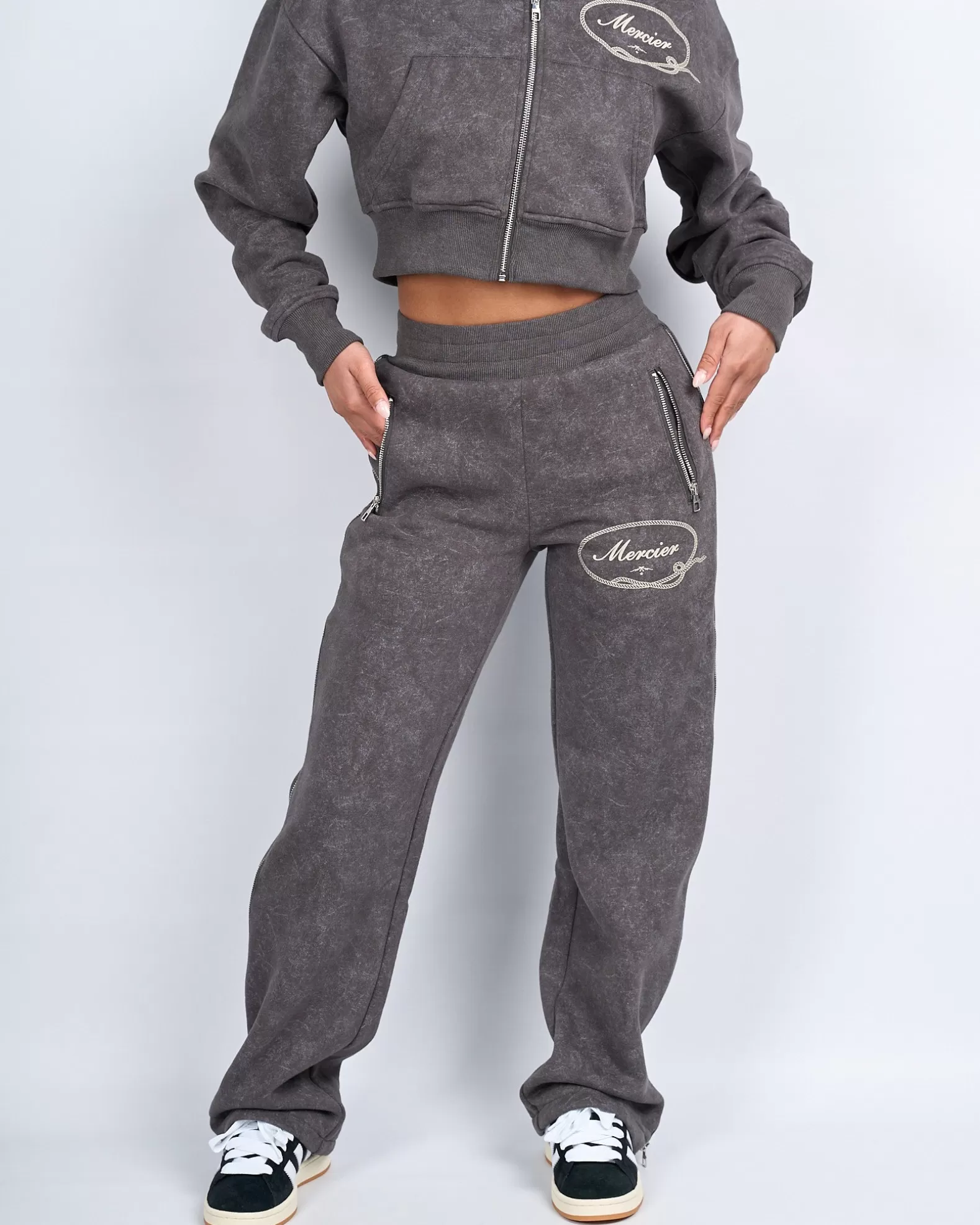 womens_grey_round_up_straight_leg_joggers_2.webp Flash Sale Mercier Womens Grey Round Up Straight Leg Joggers