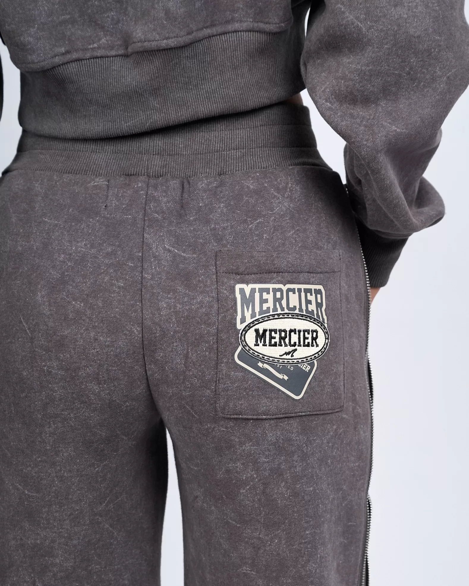 womens_grey_round_up_straight_leg_joggers_4.webp Flash Sale Mercier Womens Grey Round Up Straight Leg Joggers