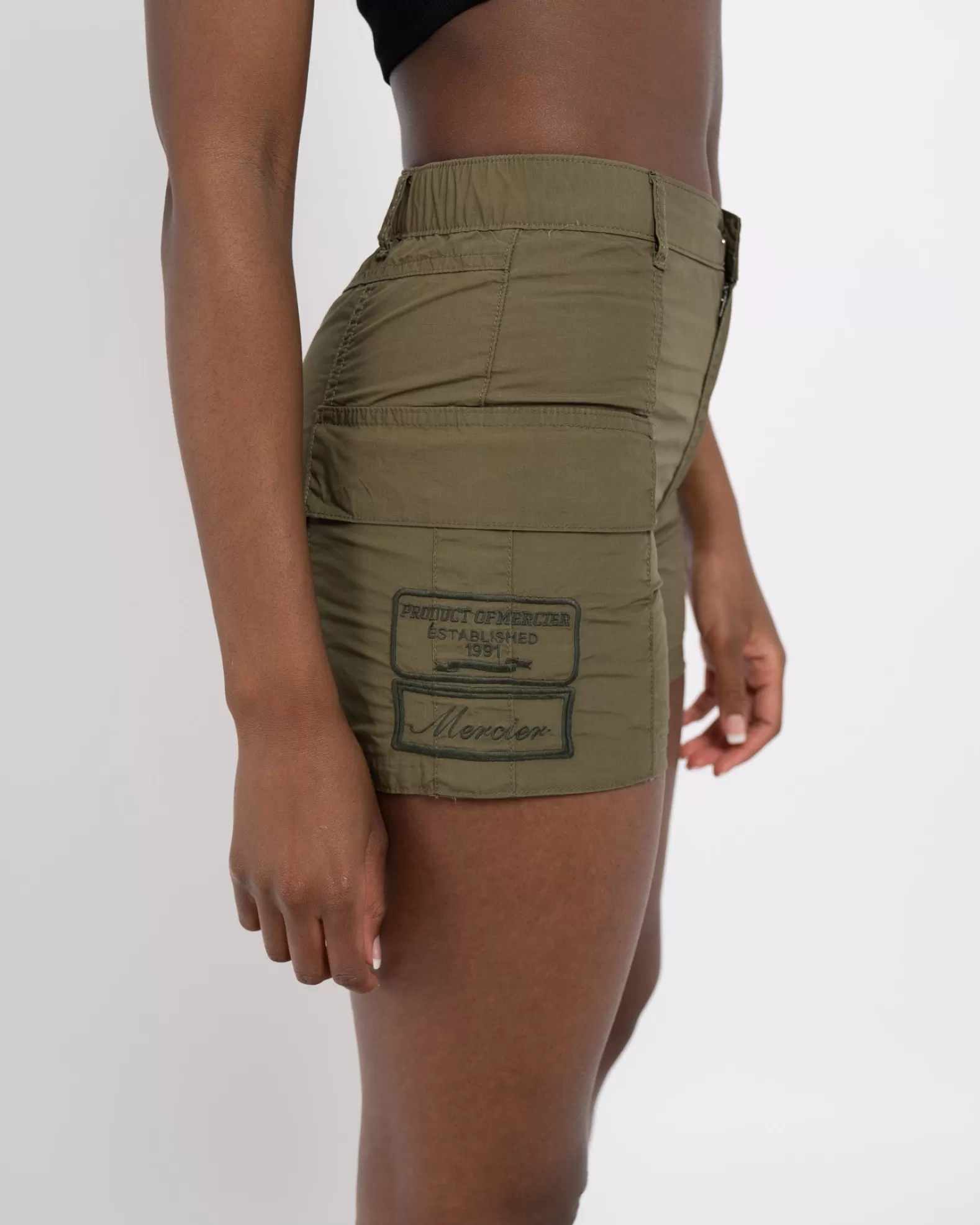 womens_khaki_mercier_perrier_cargo_shorts_2.webp Fashion Mercier Womens Khaki Perrier Cargo Shorts