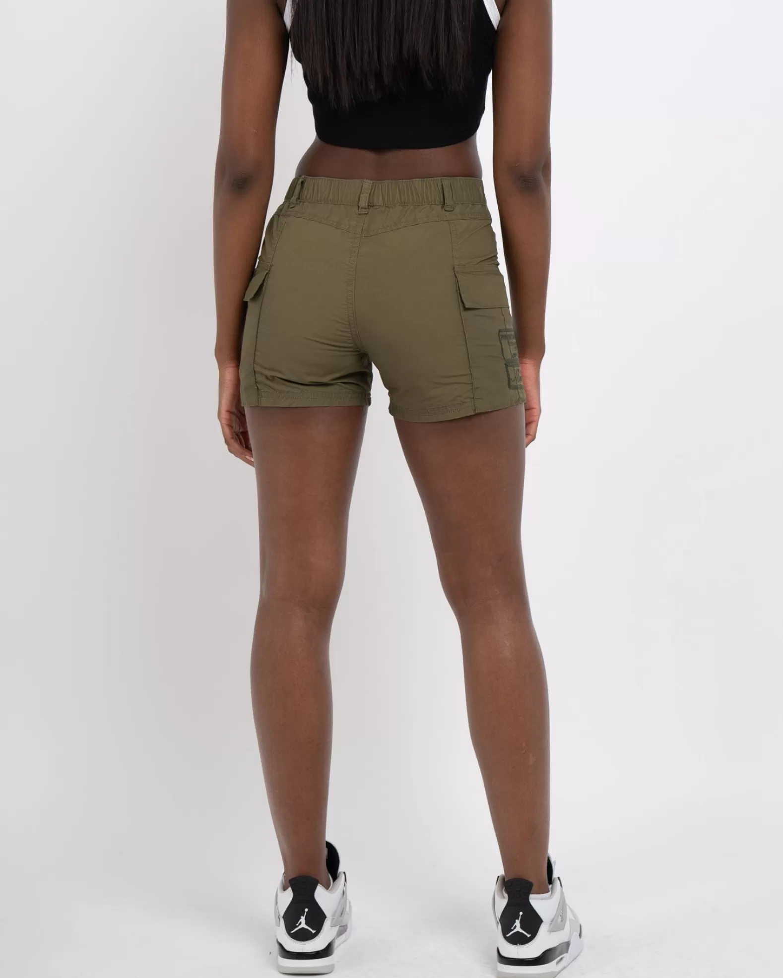 womens_khaki_mercier_perrier_cargo_shorts_3.webp Fashion Mercier Womens Khaki Perrier Cargo Shorts