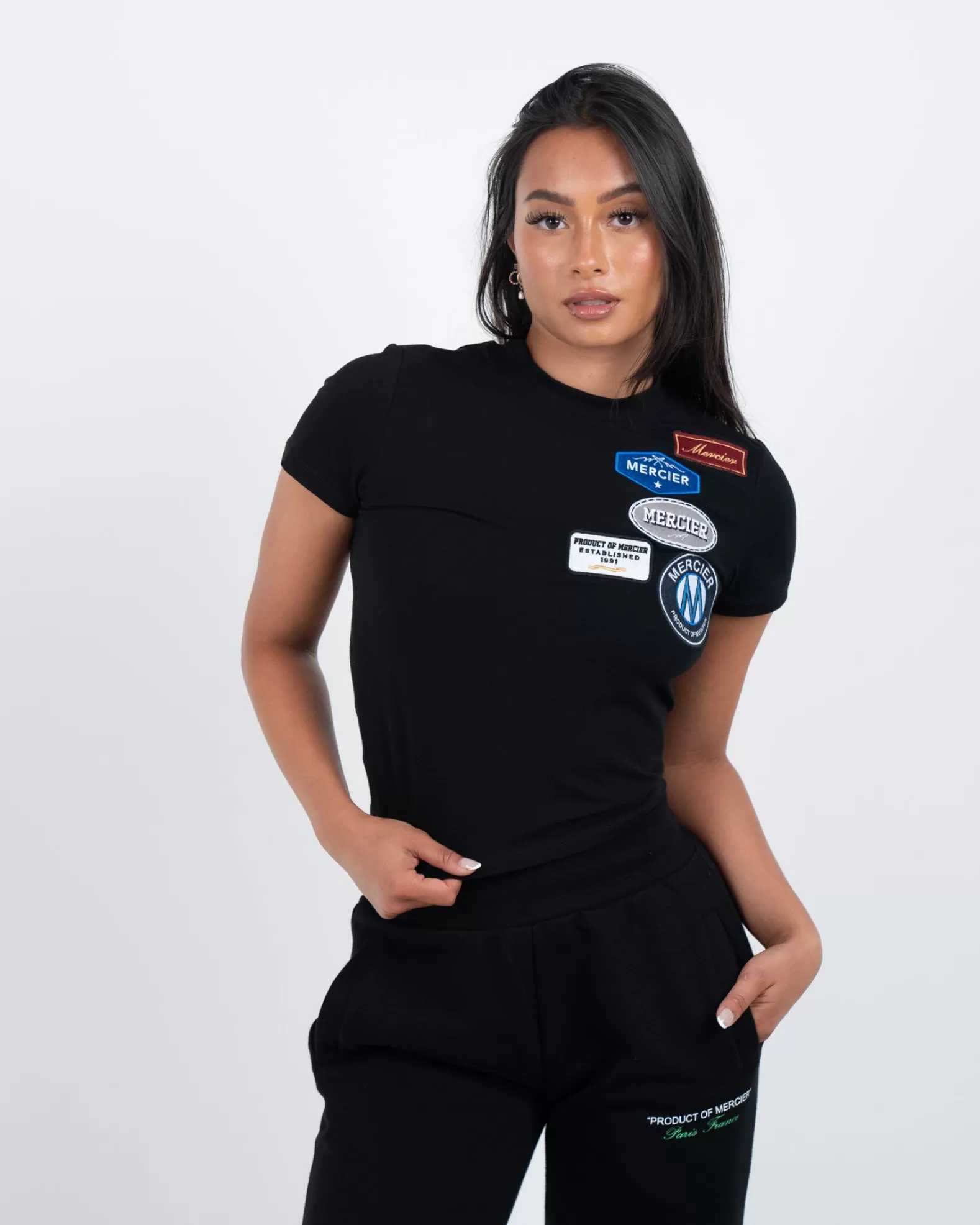 womens_mercier_black_fitted_og_tshirt_2.webp Online Mercier Womens Black Fitted OG T-Shirt