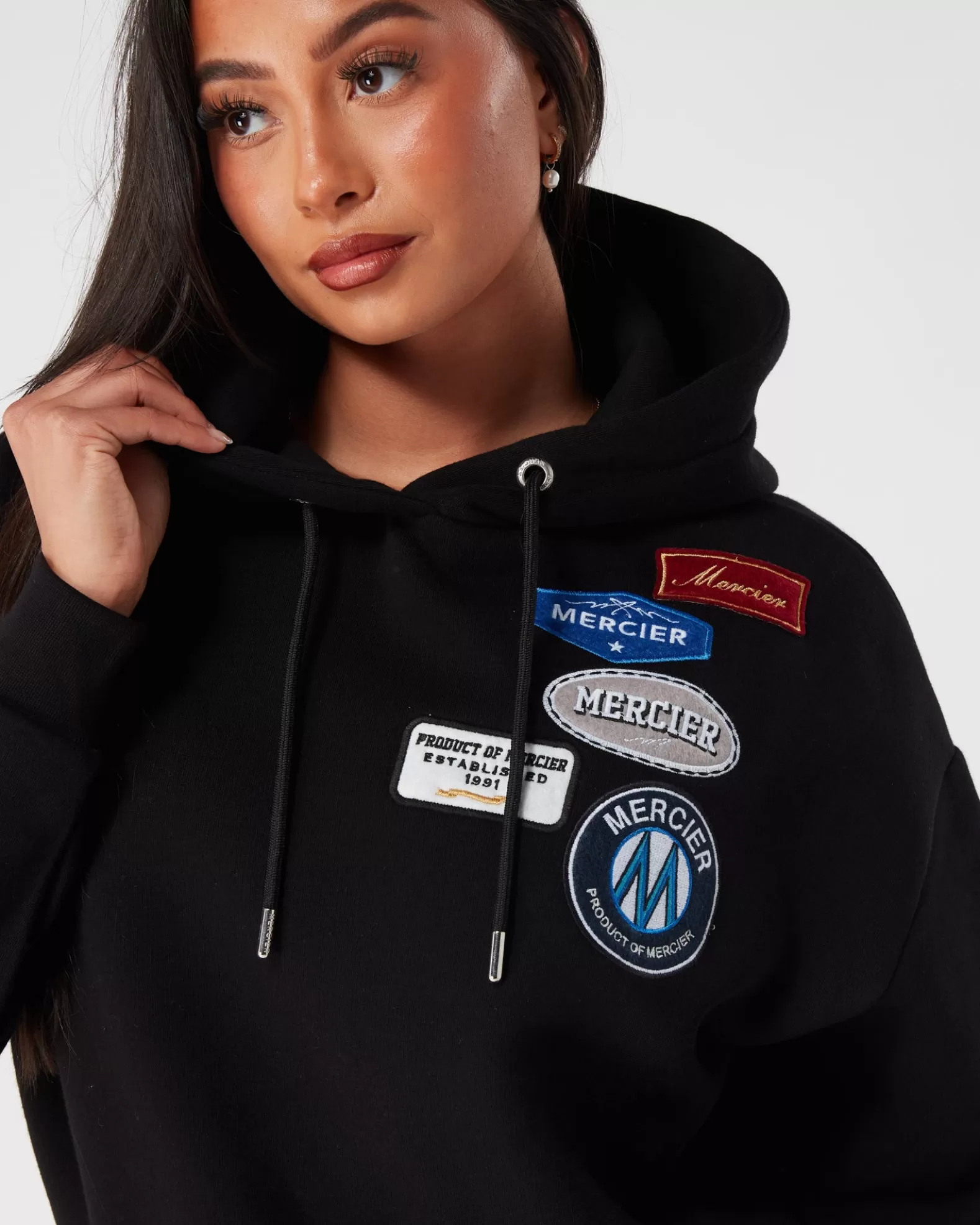 womens_mercier_og_badge_hoodie_black_2.webp Best Mercier Womens OG Badge Hoodie Black