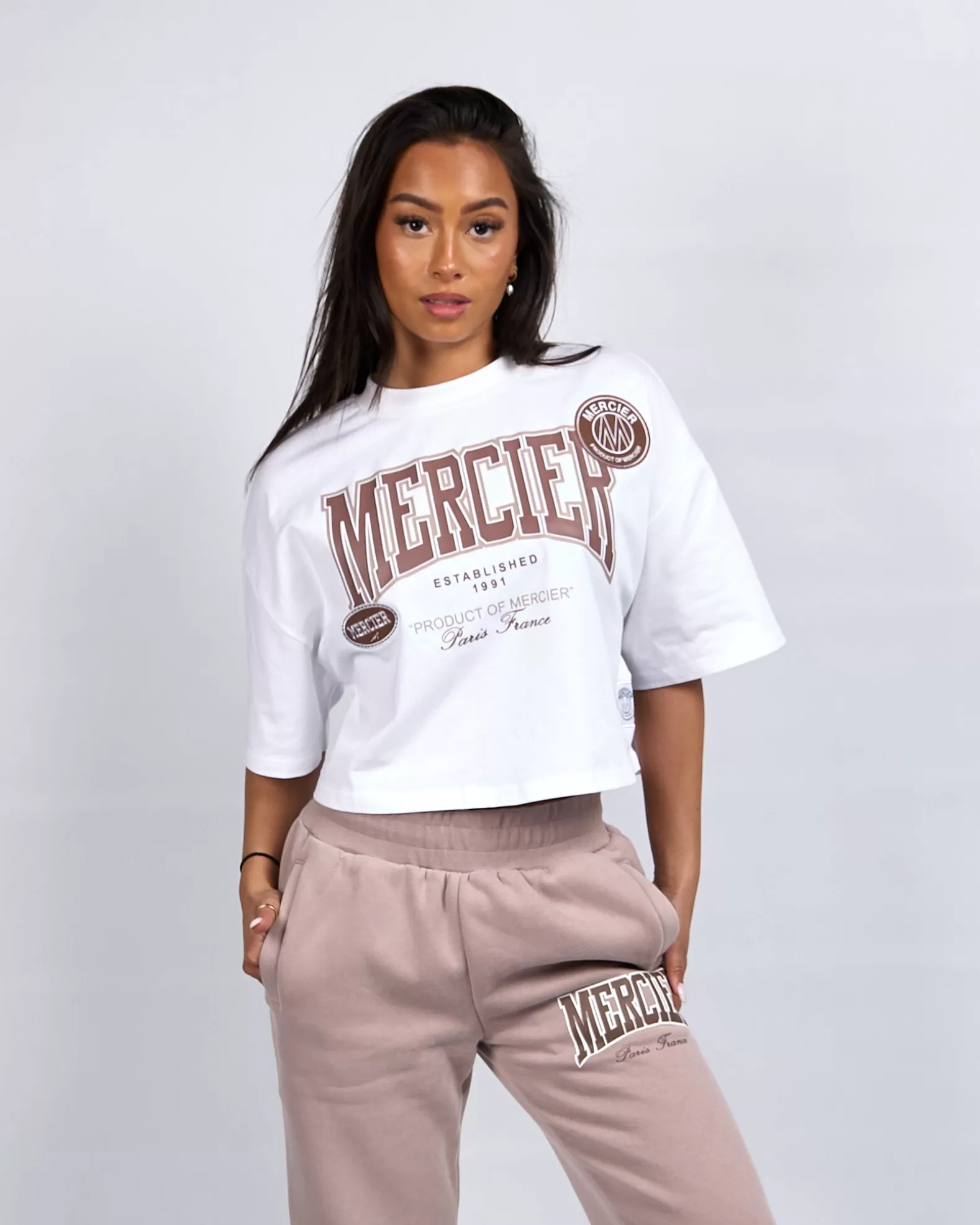 womens_white_kansas_cropped_tshirt_2.webp Fashion Mercier Womens White Kansas Cropped Tshirt